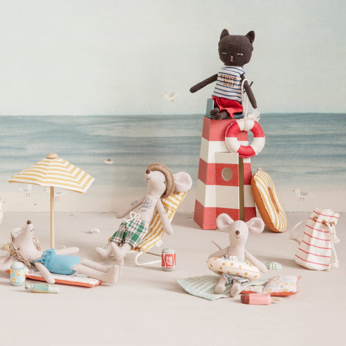 Maileg | Mini Borsa spiaggia, Bag with beach essentials