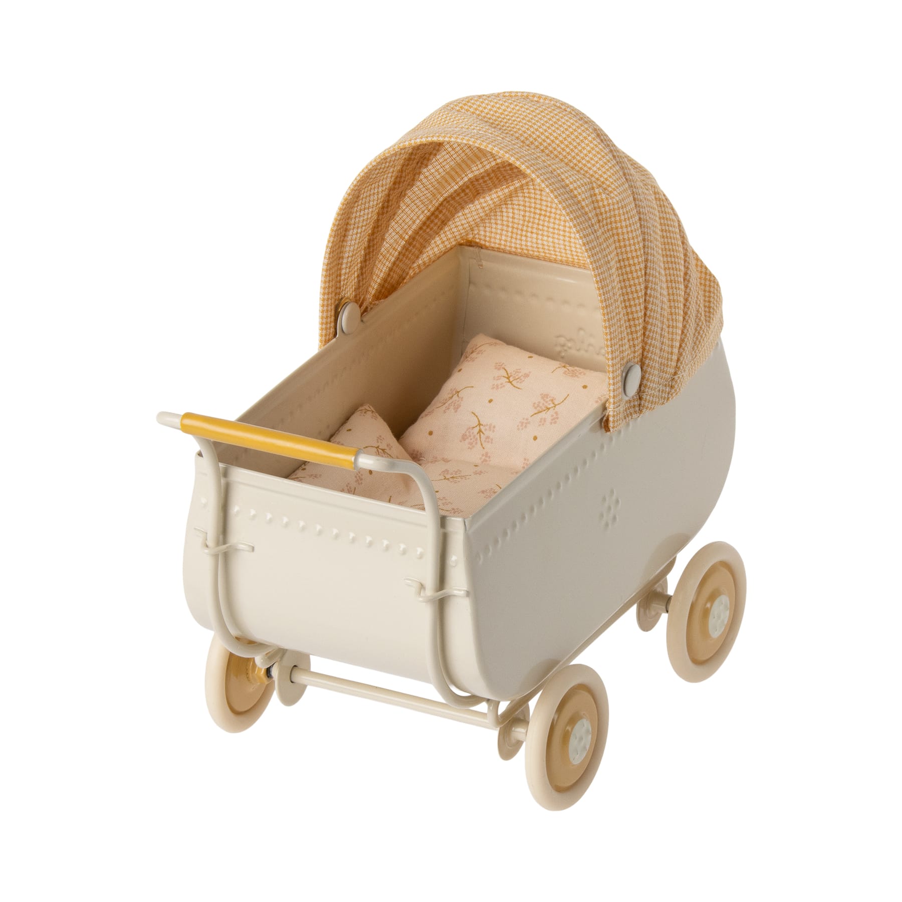 Maileg | Carrozzina in miniatura Gialla, Micro, Pram