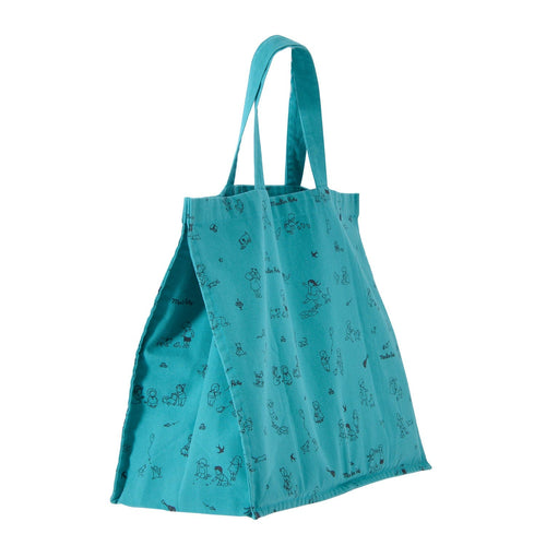Borsa Grande Moulin Roty, Spessa e Resistente in Cotone Bio Blu