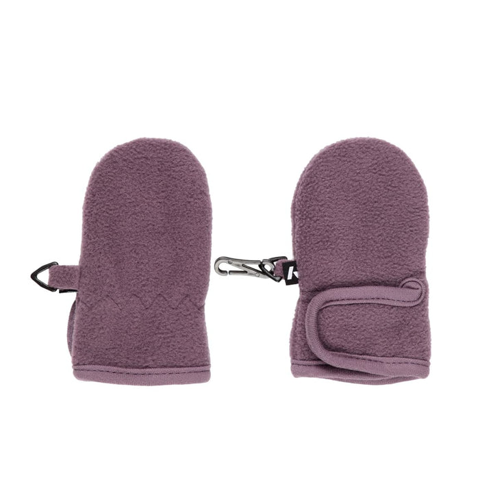 Muffole / Guanti in Pile Prugna con Velcro Bimba | Name It