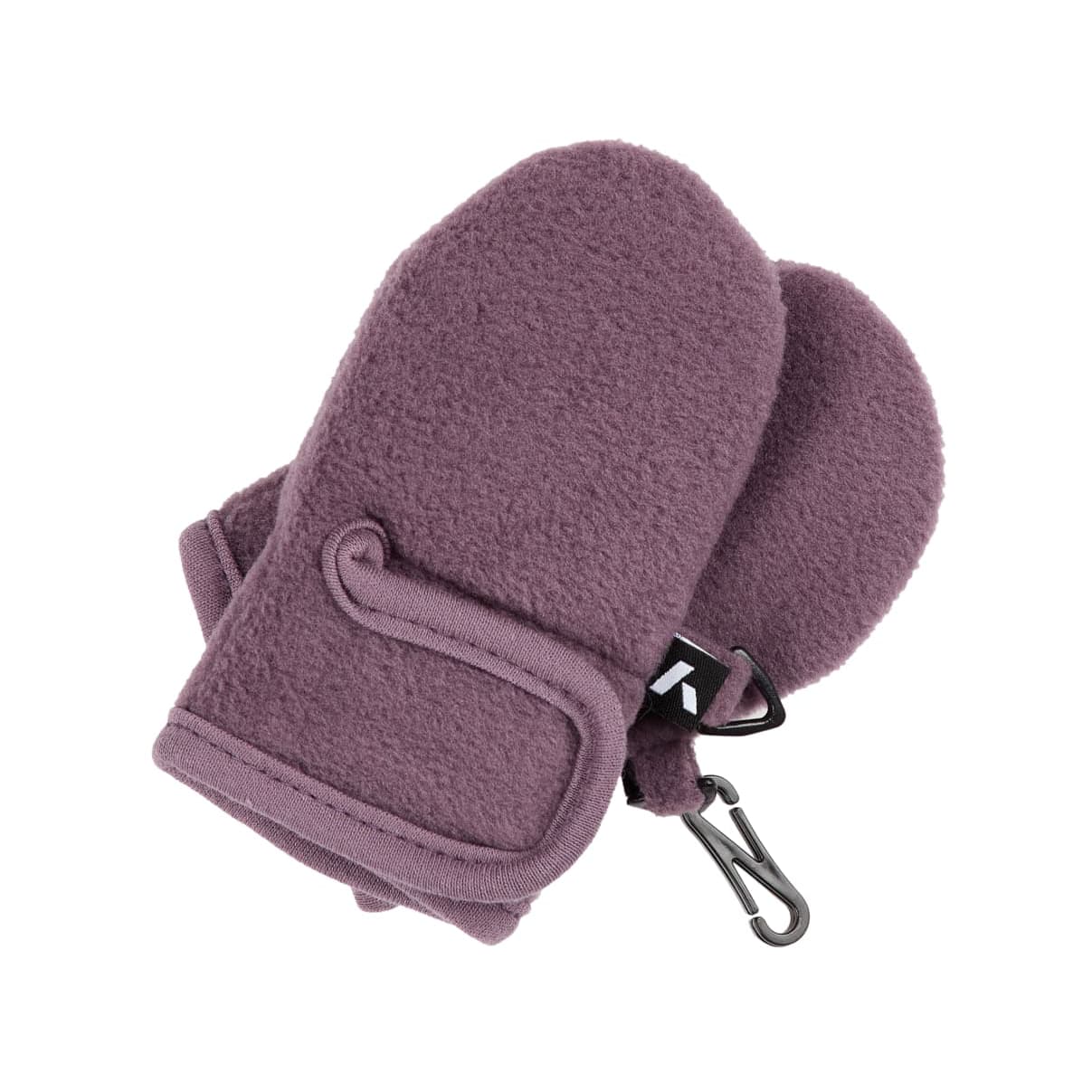 Muffole / Guanti in Pile Prugna con Velcro Bimba | Name It