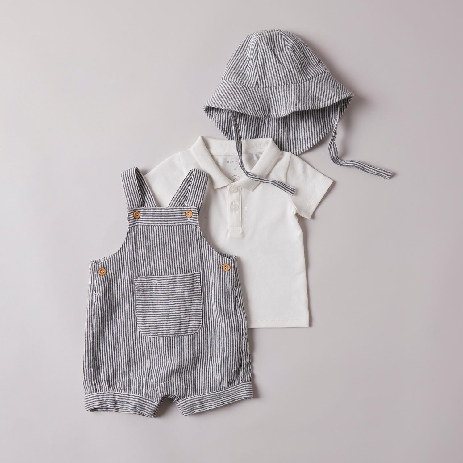 Brown lentil organic cotton baby sun hat