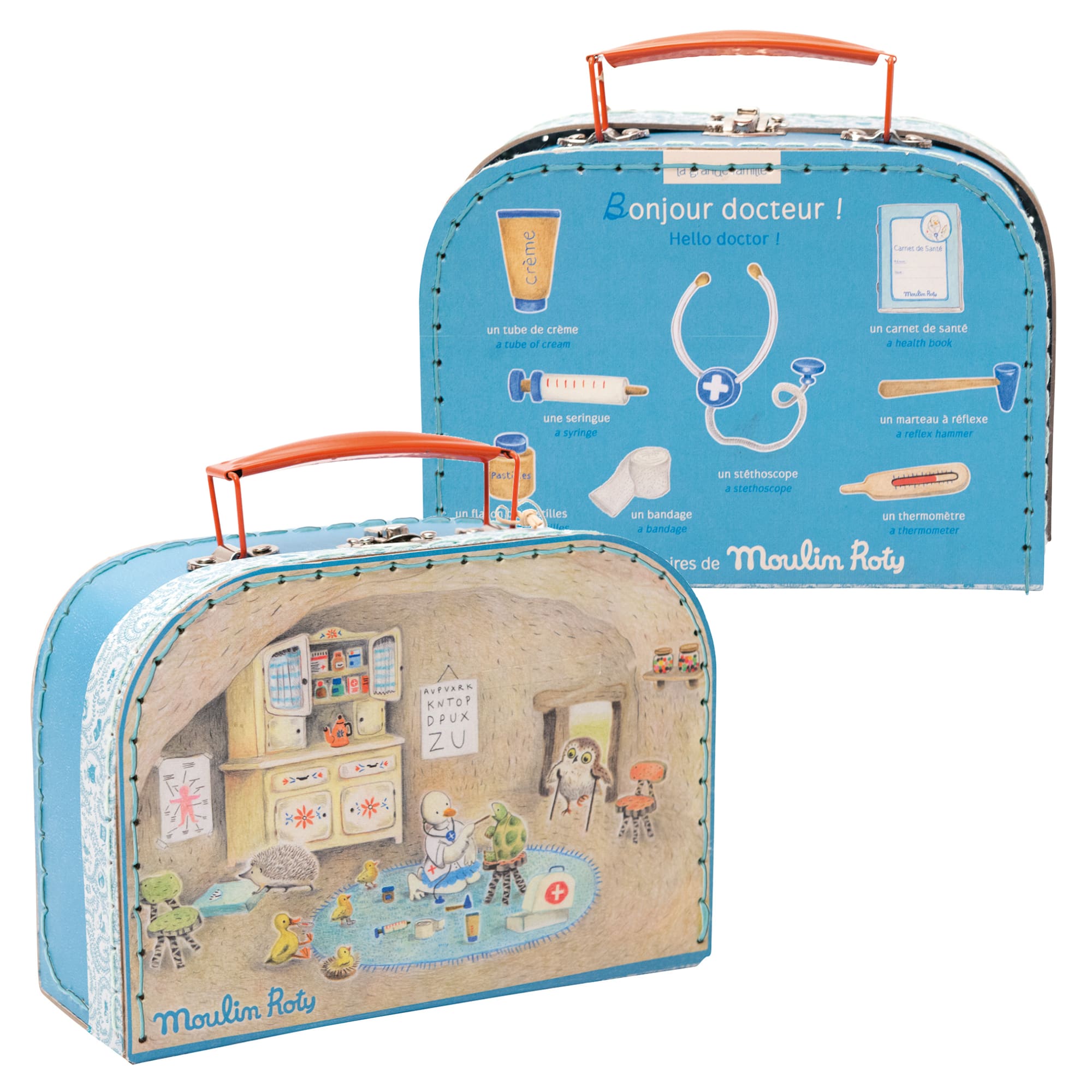 Moulin Roty | Valigetta Dottore in Legno La Grande Famille Famiglia