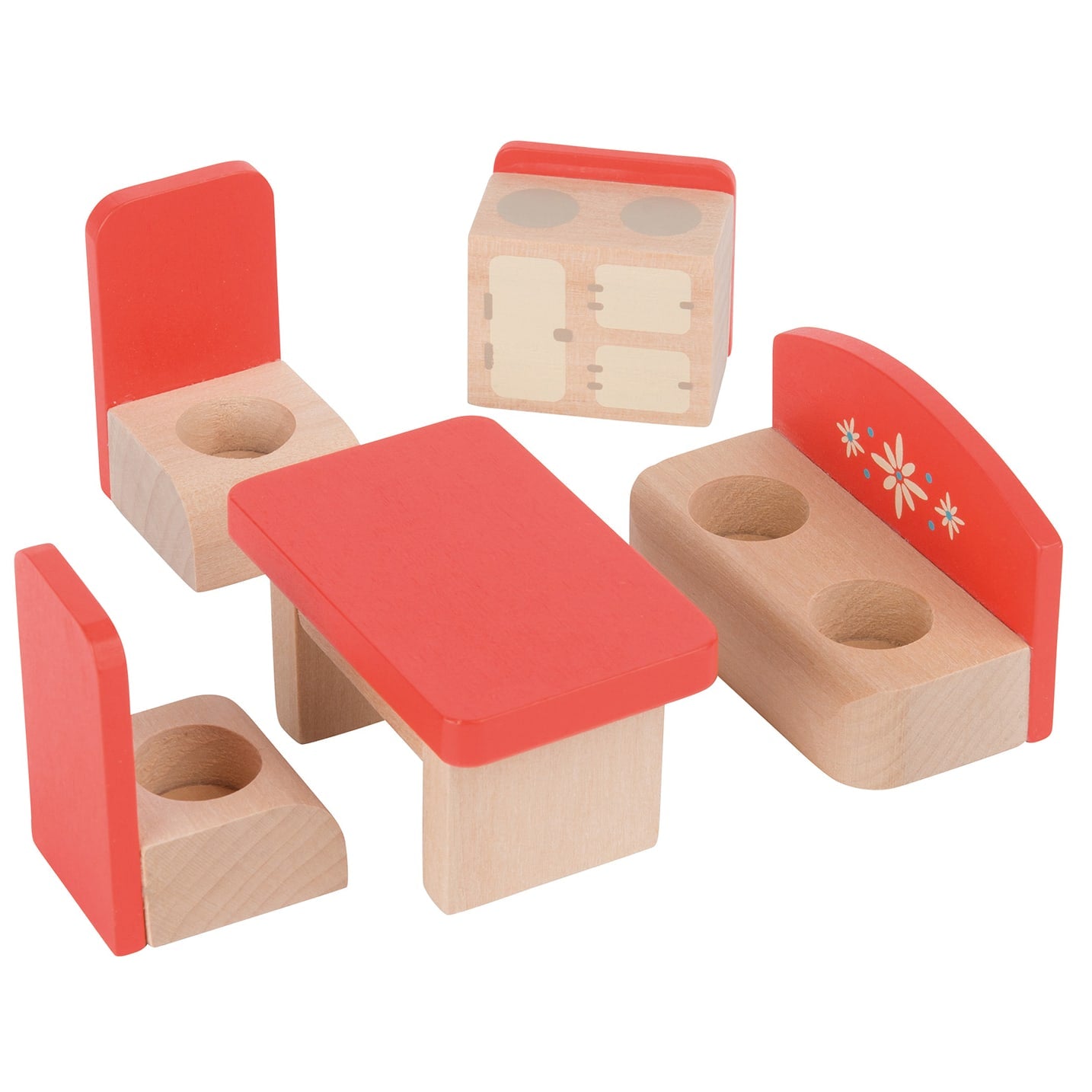 Casa grande in legno con mobili La Grande Famille | Moulin Roty 632420