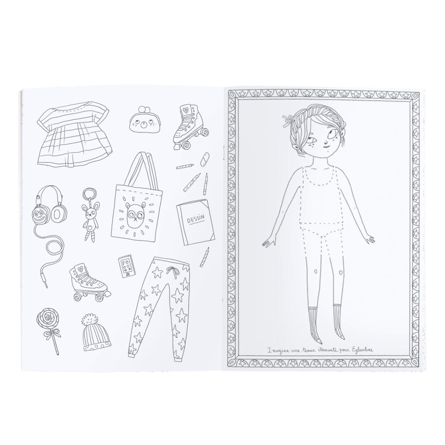 Moulin Roty | Quaderno da colorare, Les Parisiennes