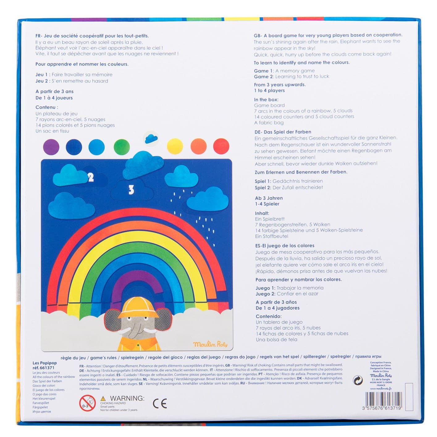 Gioco Magnetico dei Colori, Les Popipop, 3 anni + | Moulin Roty 661371