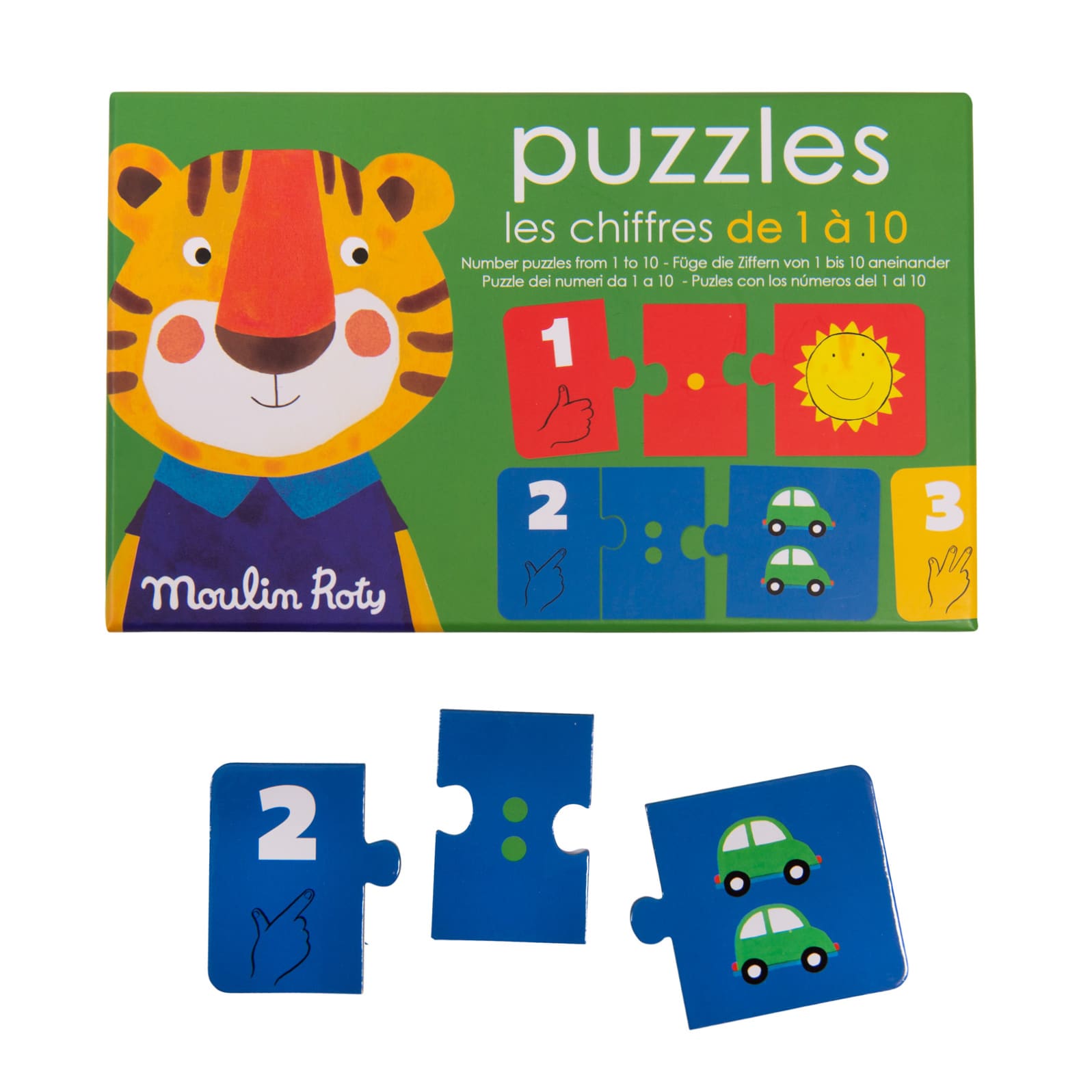 Moulin Roty | Puzzle dei Numeri da 1 a 10, Les Popipop 661373