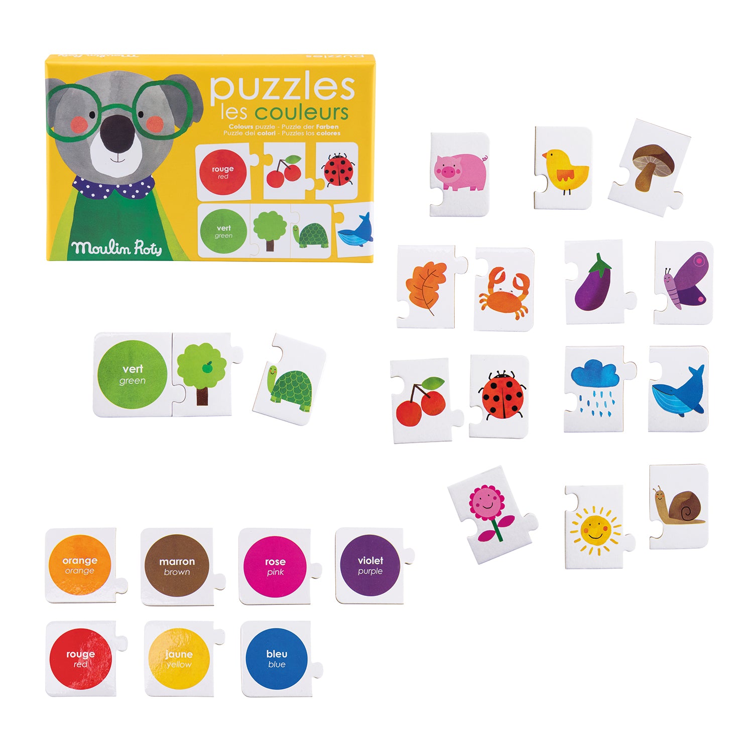 Moulin Roty | Puzzle dei colori, Les Popipop 661374