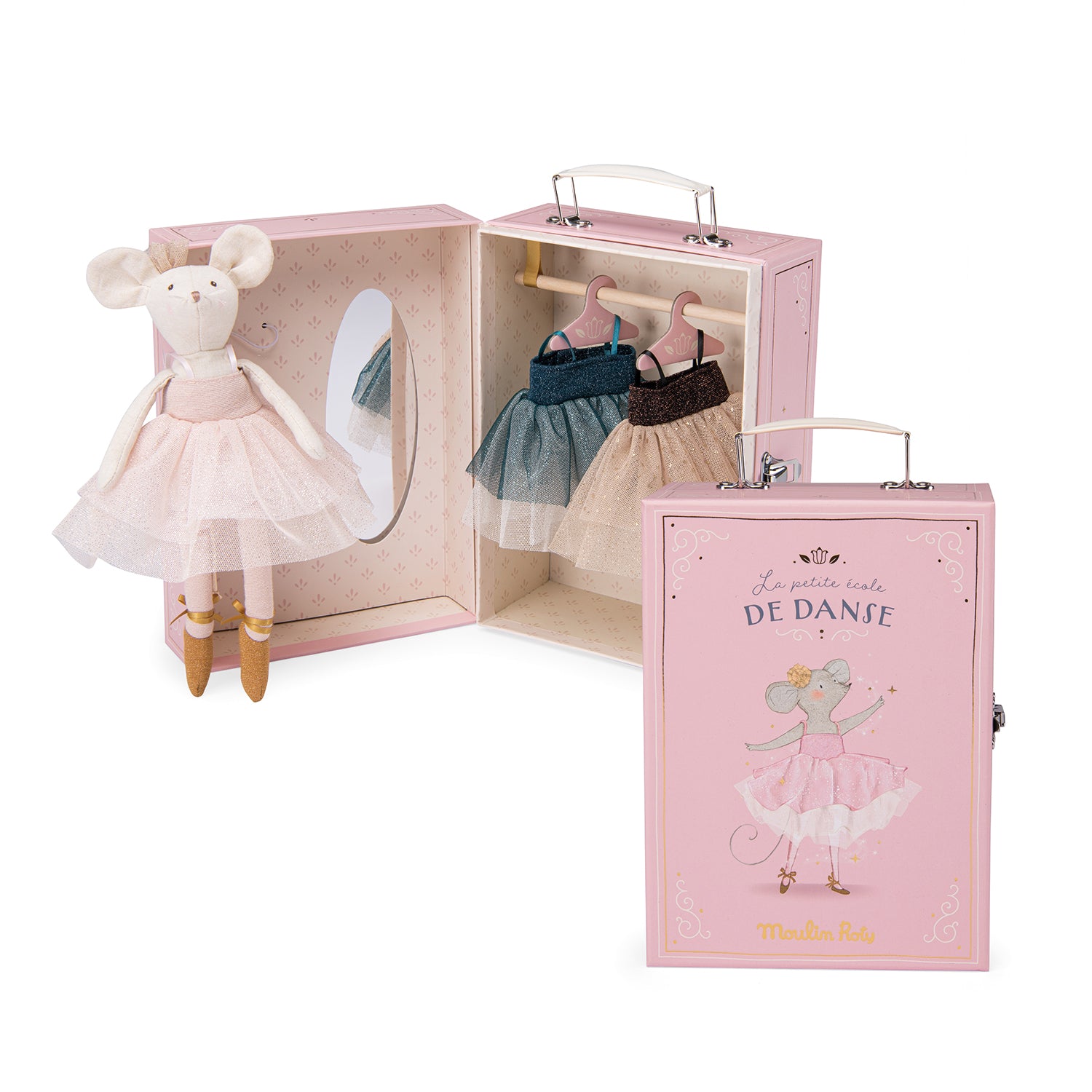 Moulin Roty | Valigetta topina con tutu, La petite école de danse