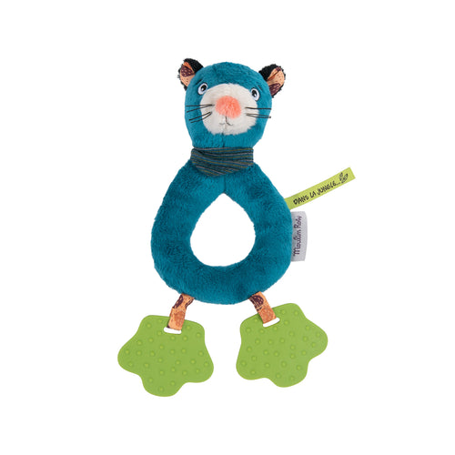 Moulin Roty | Anello dentizione e sonaglio Pantera, Dans la Jungle