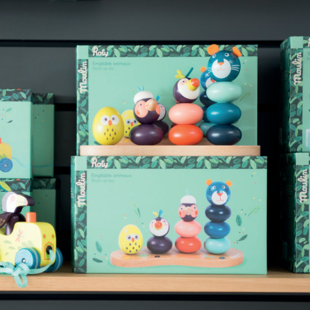 Stackable wooden jungle, Dans la Jungle