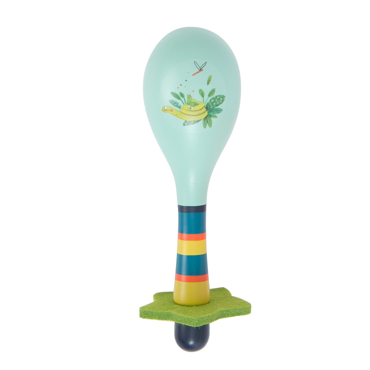 Maracas Verde in Legno Serpente Dans la Jungle | Moulin Roty 668411