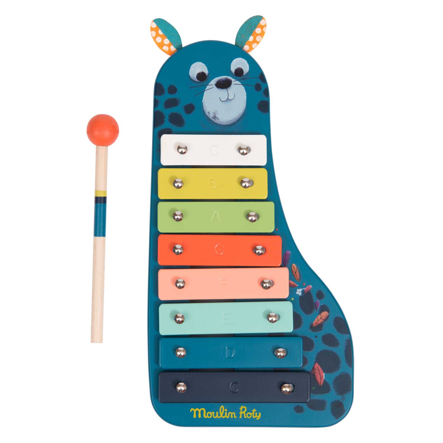 Xilofono Pantera in Legno Bambini, Dans la Jungle | Moulin Roty 668423