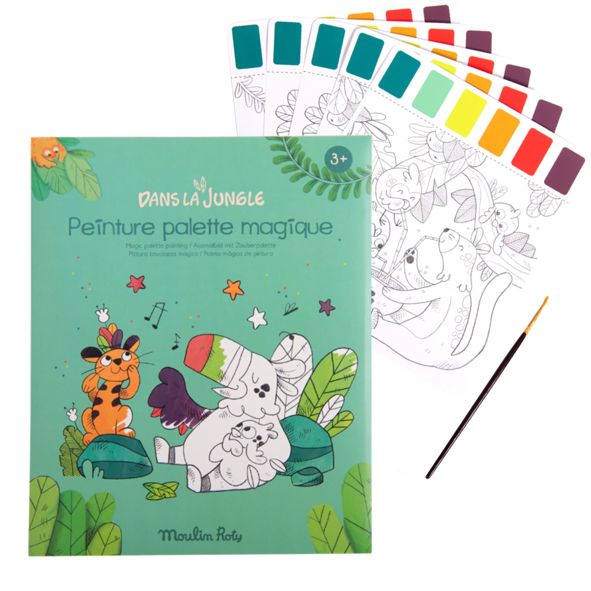 Moulin Roty | Pittura Tavolozza Magica, Dans la Jungle 668602