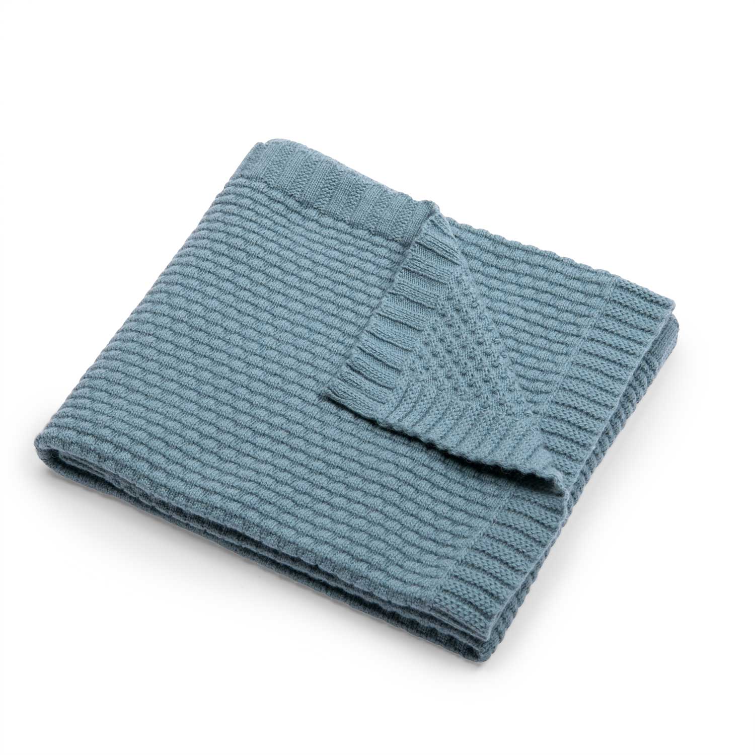 Moulin Roty | Copertina in Misto Lana Blu, Sous mon Baobab