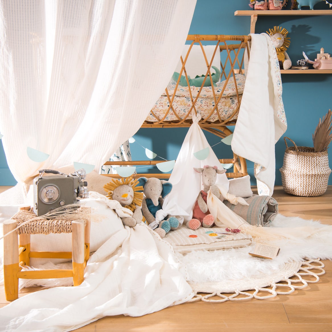 Coperta Trapunta 90x69cm, Sous mon Baobab Moulin Roty 669100