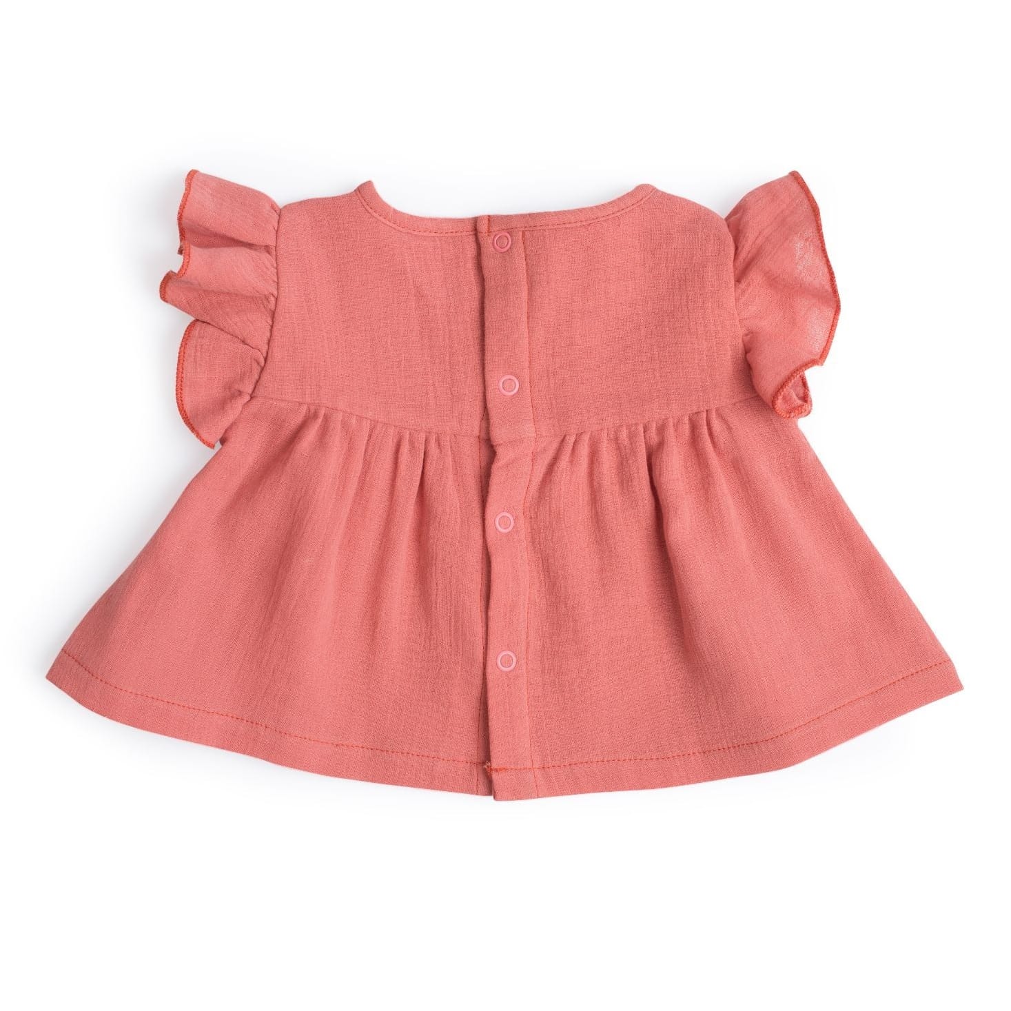 Moulin Roty | Camicetta Blouse Betty con Balze Rosa Antico Bimba