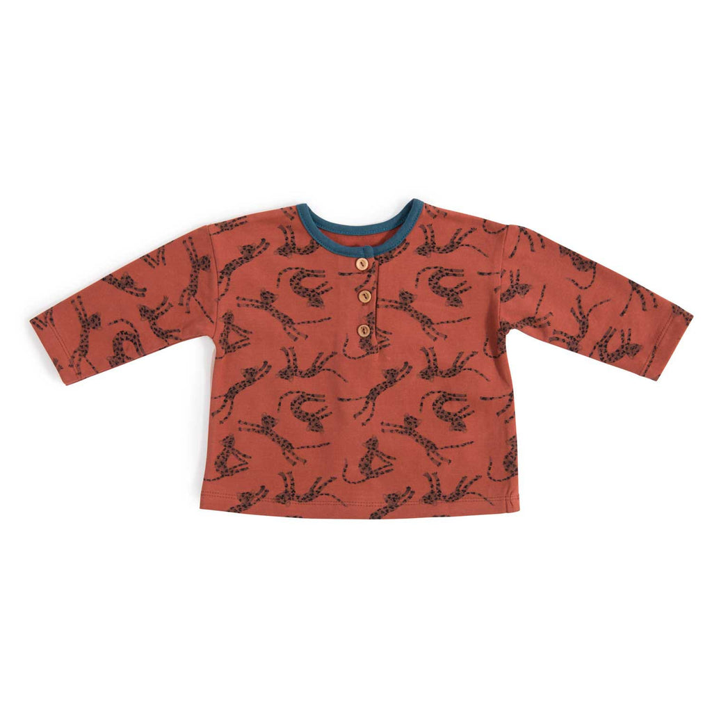 Moulin Roty | Charles Maglietta Super Morbida Mattone Sous mon Baobab