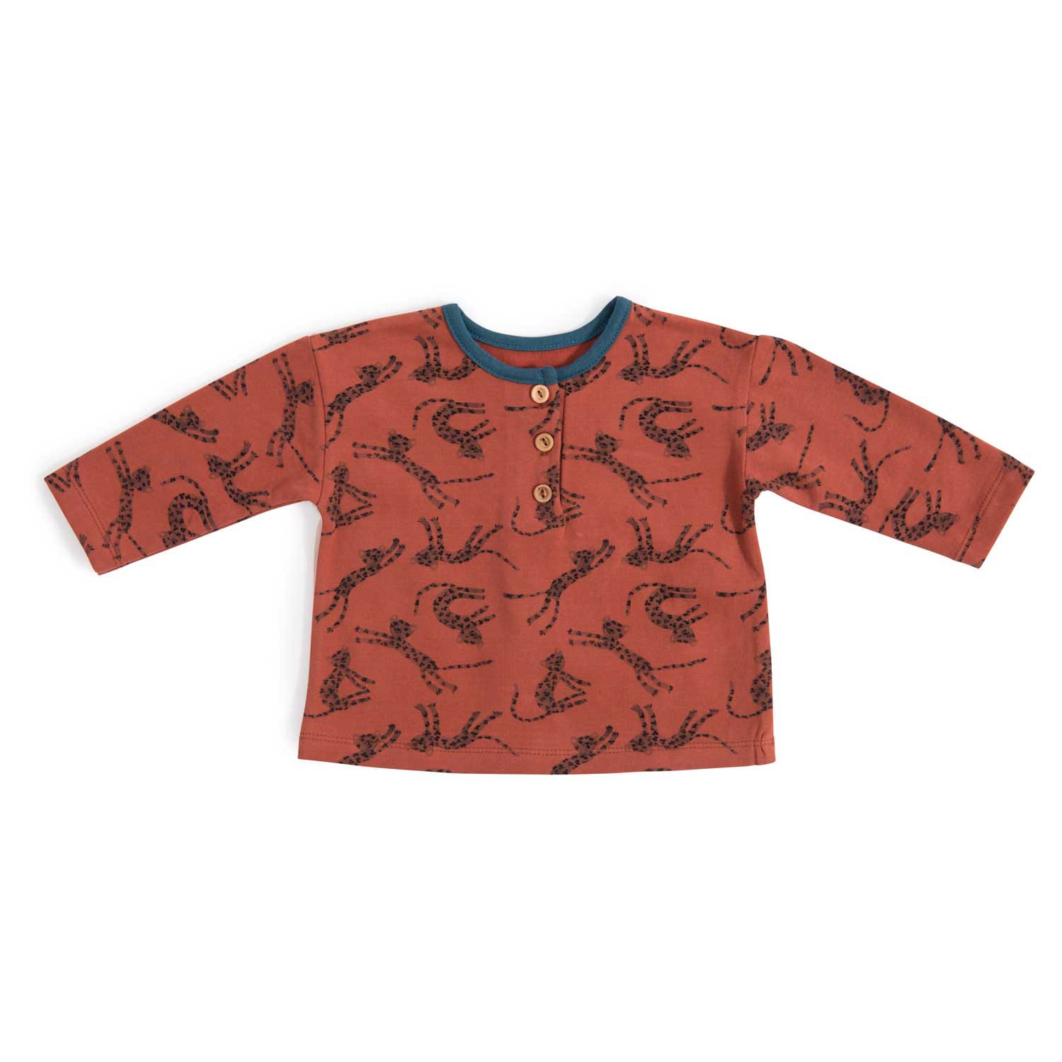 Moulin Roty | Charles Maglietta Super Morbida Mattone Sous mon Baobab