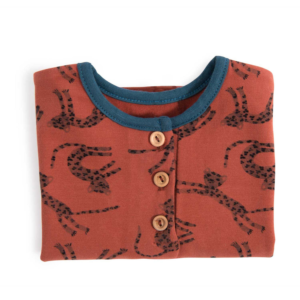Moulin Roty | Charles Maglietta Super Morbida Mattone Sous mon Baobab