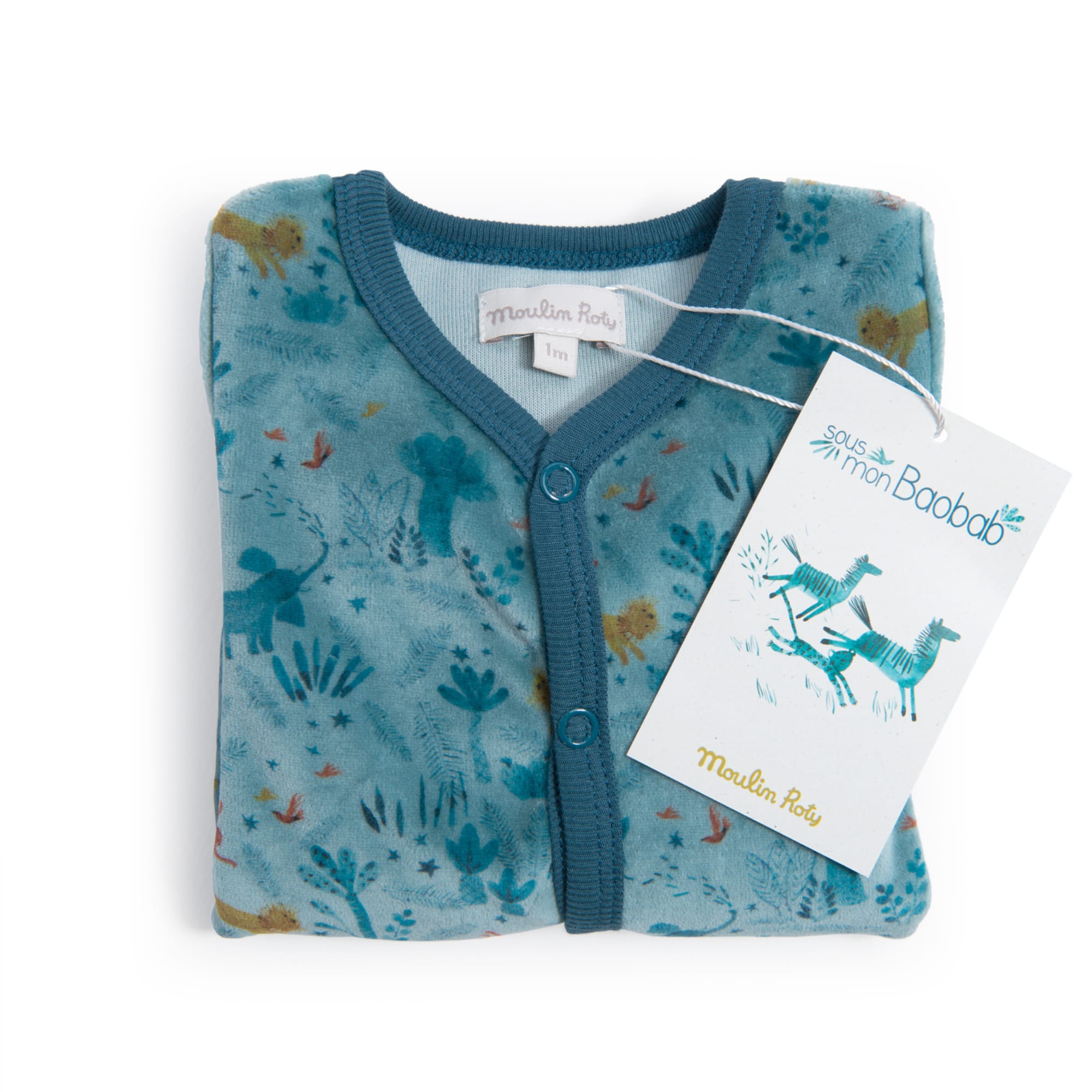One-piece chenille onesie, Sous mon Baobab