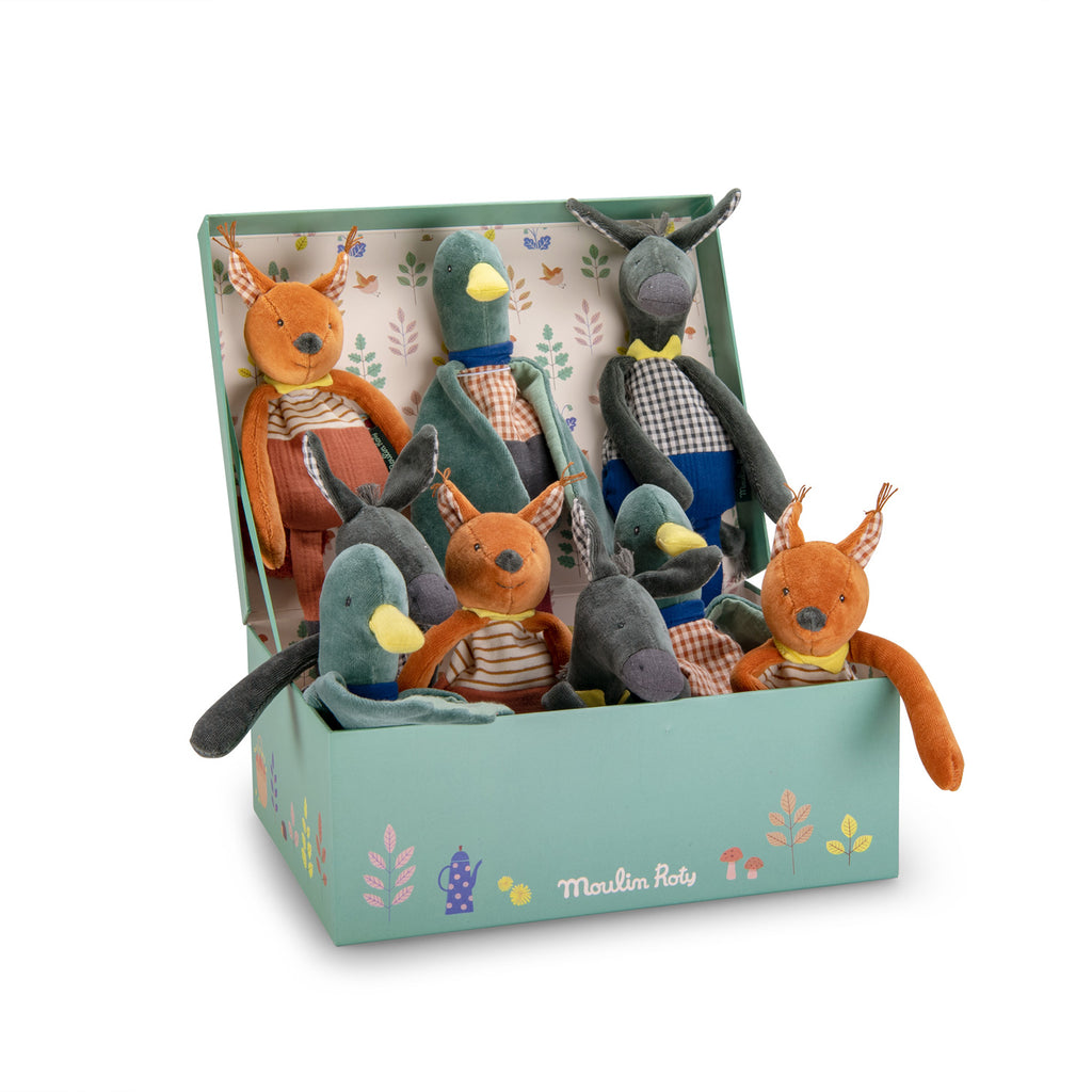 Moulin Roty | Sonaglio morbido Anatra, Pomme des Bois 675007