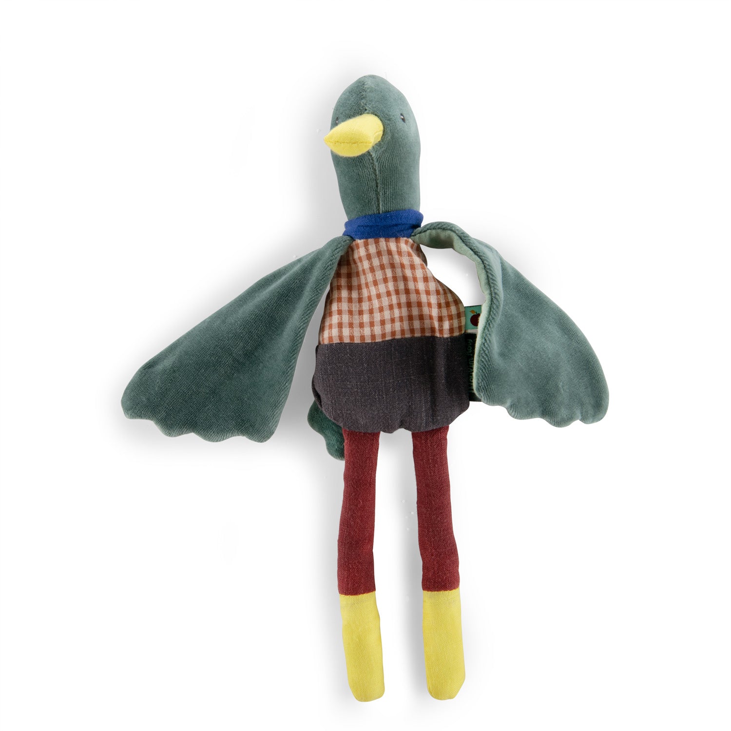 Moulin Roty | Sonaglio morbido Anatra, Pomme des Bois 675007