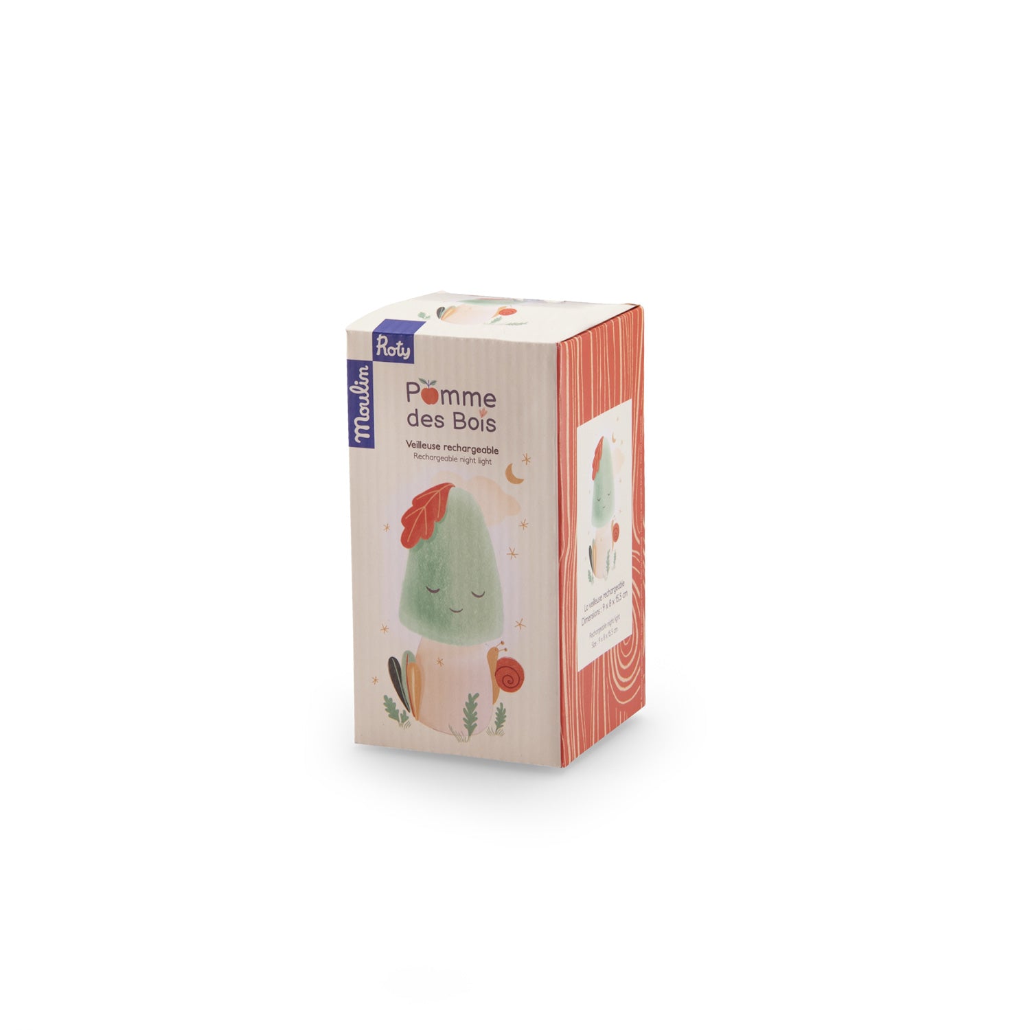 Moulin Roty | Luce Notturna Ricaricabile (USB) Fungo Pomme des Bois
