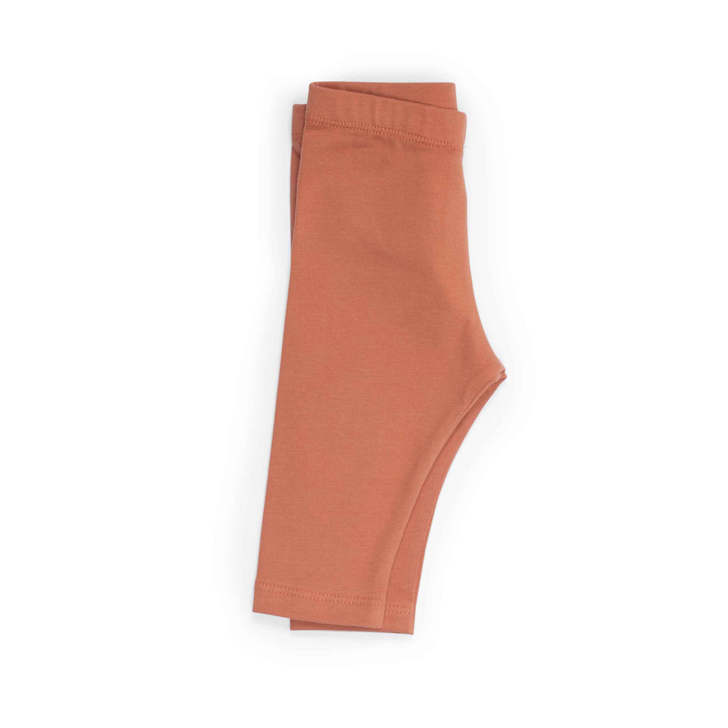 Moulin Roty | Leggings in Cotone Nocciola, Figue Pomme des Bois