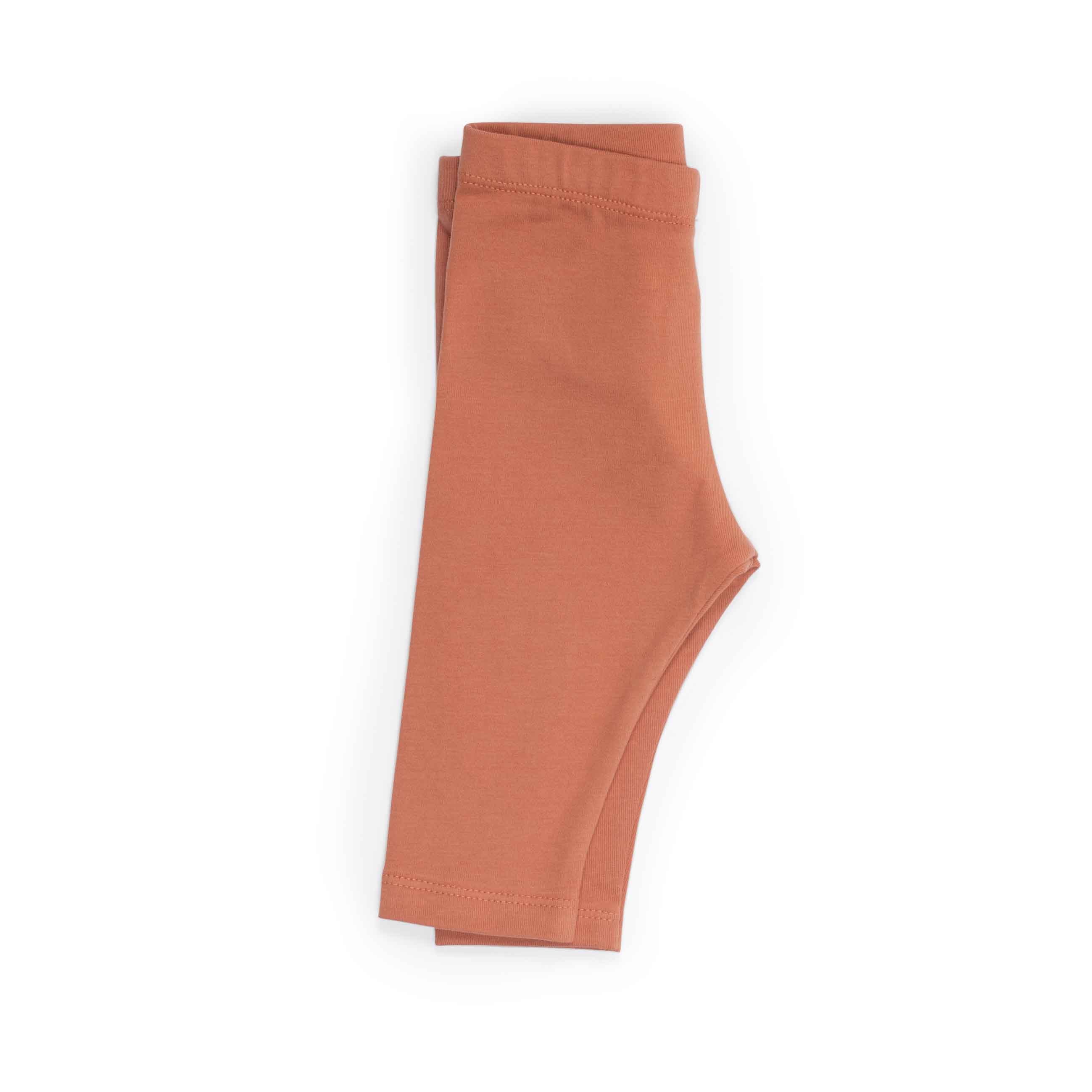 Moulin Roty | Leggings in Cotone Nocciola, Figue Pomme des Bois