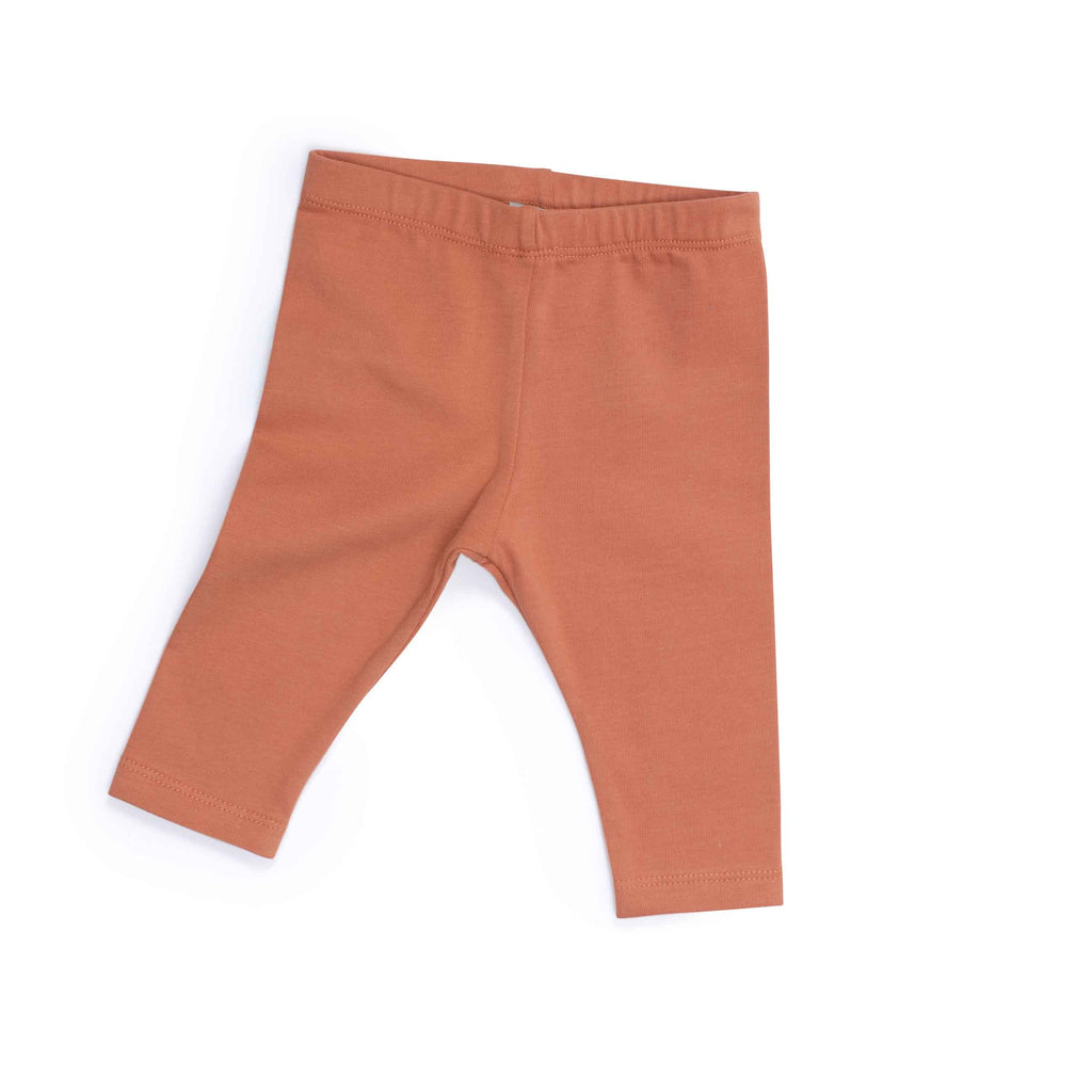 Moulin Roty | Leggings in Cotone Nocciola, Figue Pomme des Bois