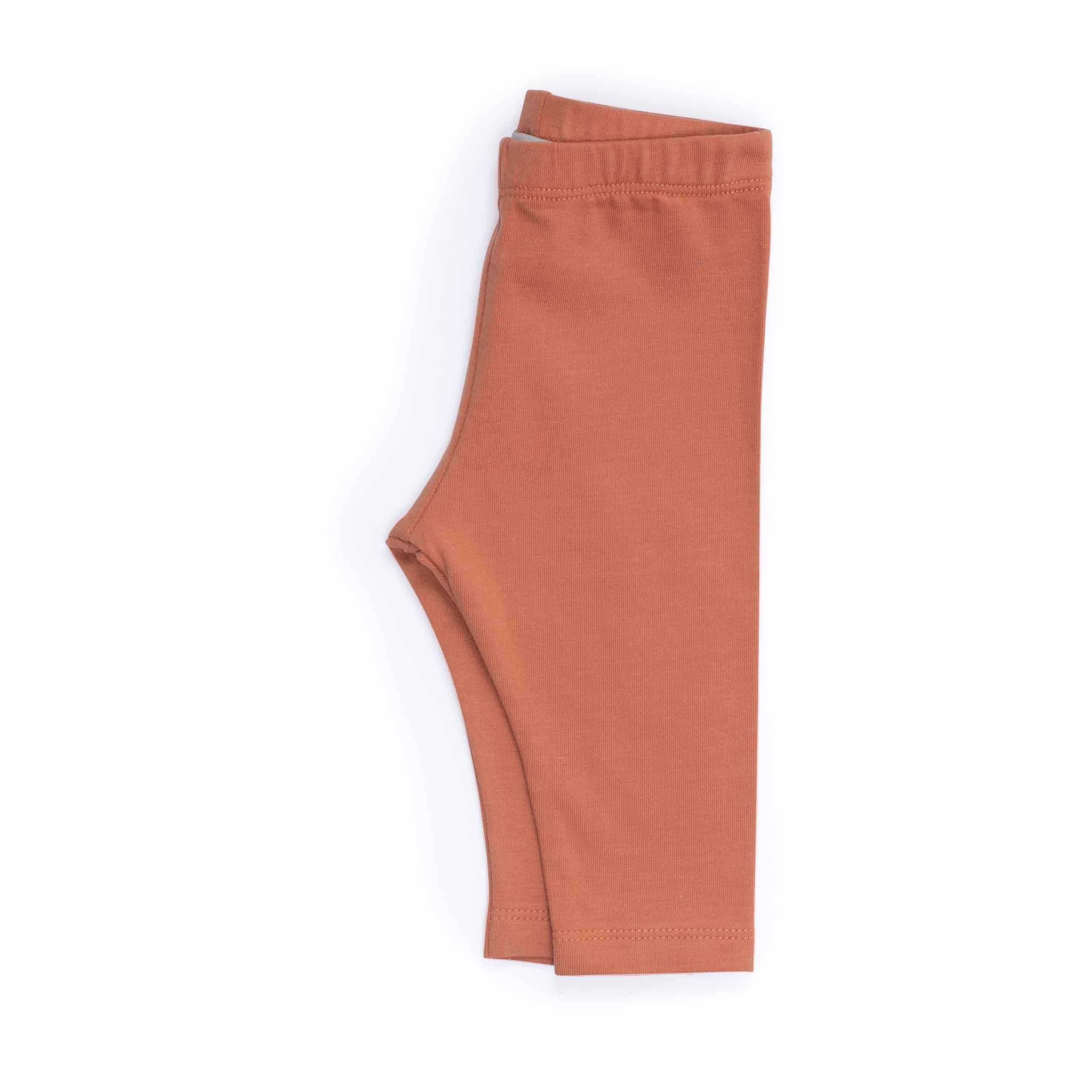 Moulin Roty | Leggings in Cotone Nocciola, Figue Pomme des Bois