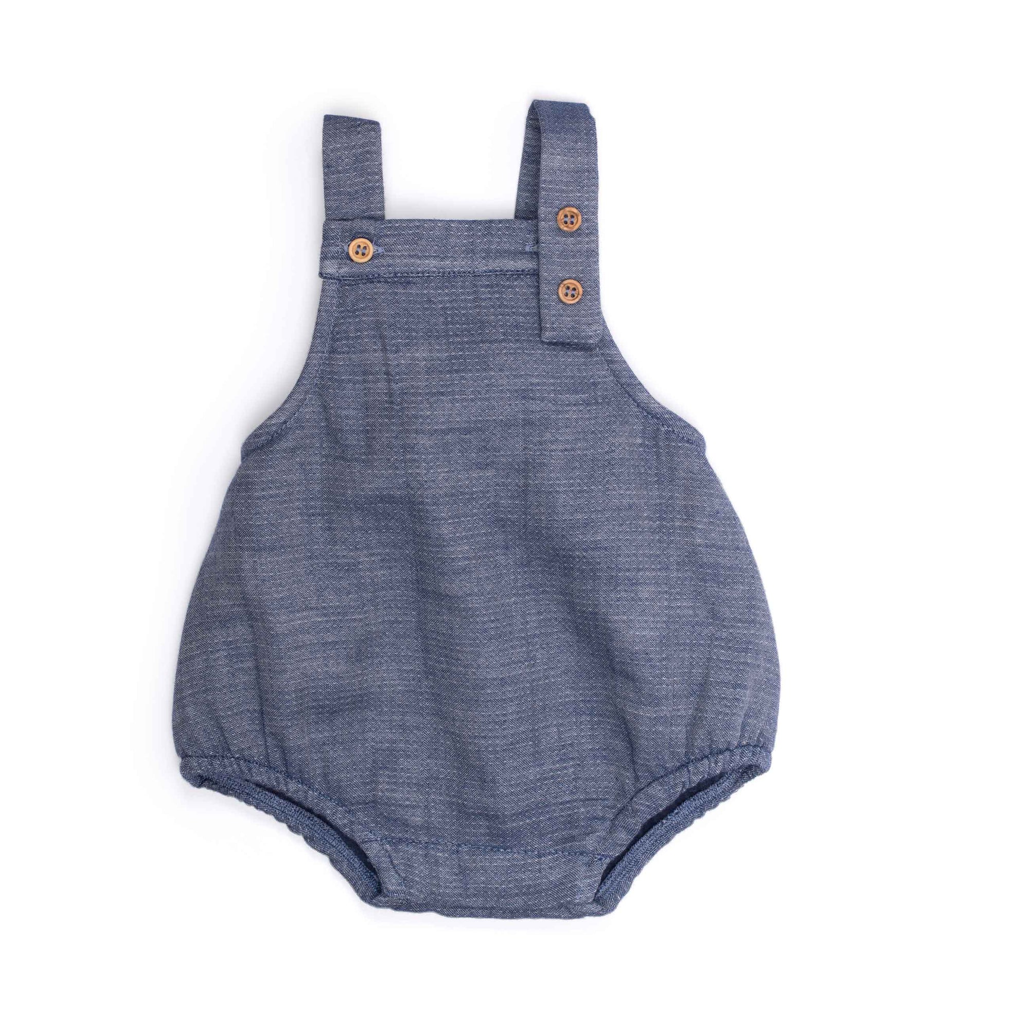 Moulin Roty | Pagliaccetto in Chambray Denim, Féreol Pomme des Bois