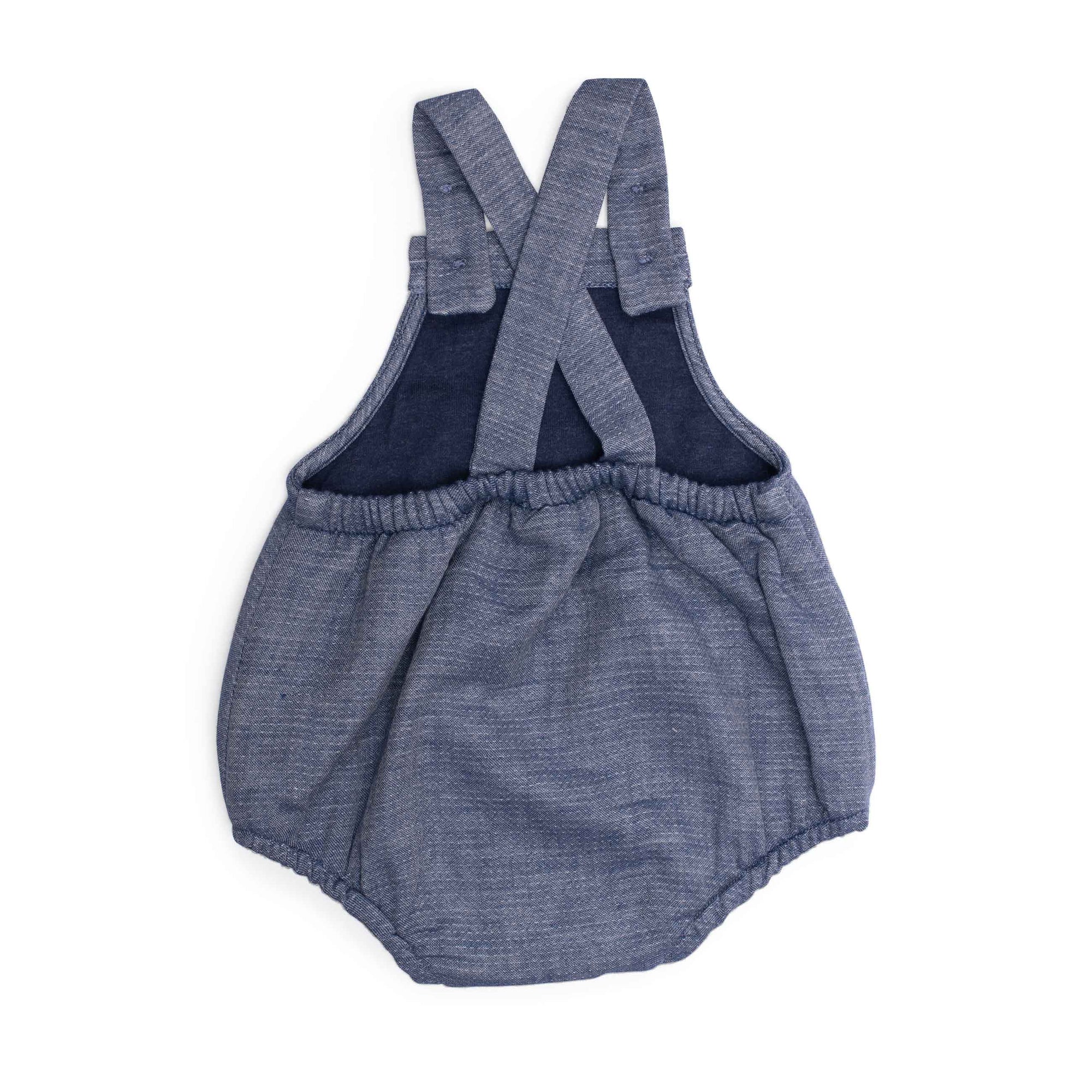Moulin Roty | Pagliaccetto in Chambray Denim, Féreol Pomme des Bois