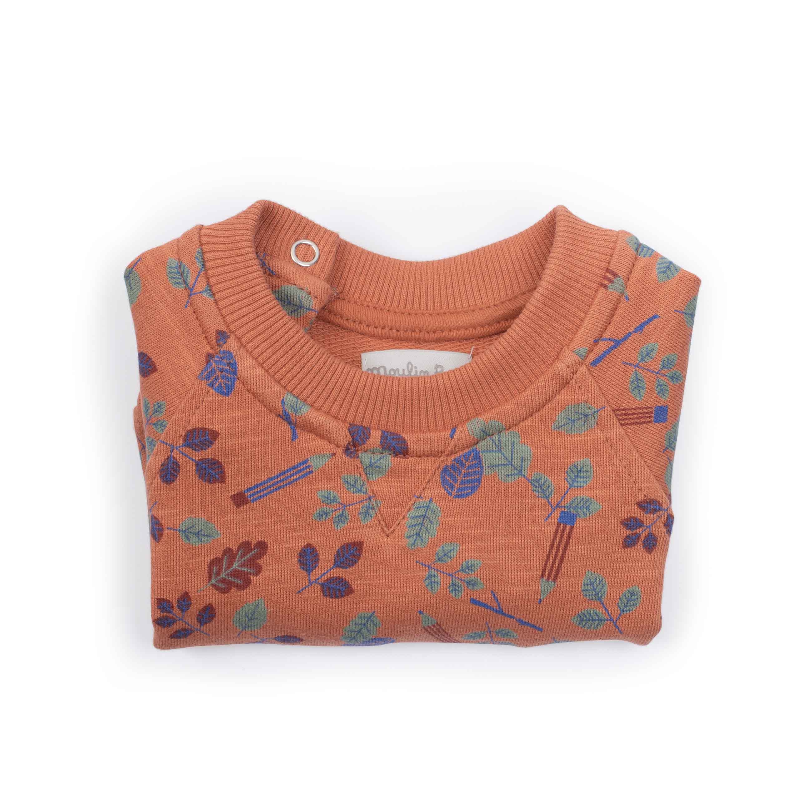 Moulin Roty | Felpa Leggera Nocciola, Fred Pomme des Bois