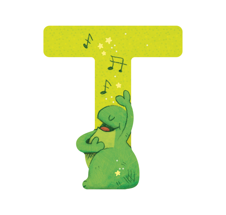 Moulin Roty | Lettere Colorate in Legno per Cameretta Bambini Animali T