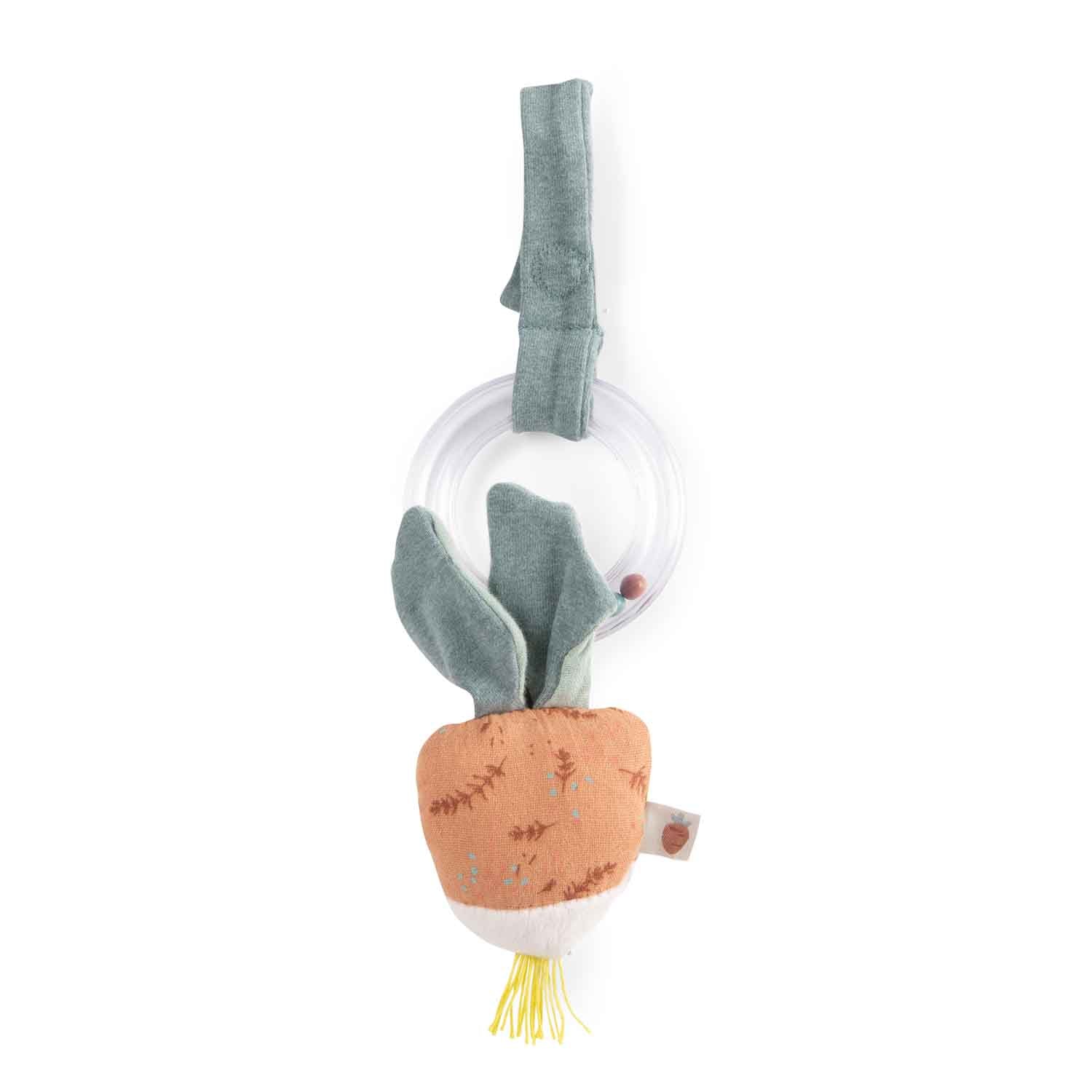 Moulin Roty | Sonaglio anello perline Ravanello Trois petits lapins