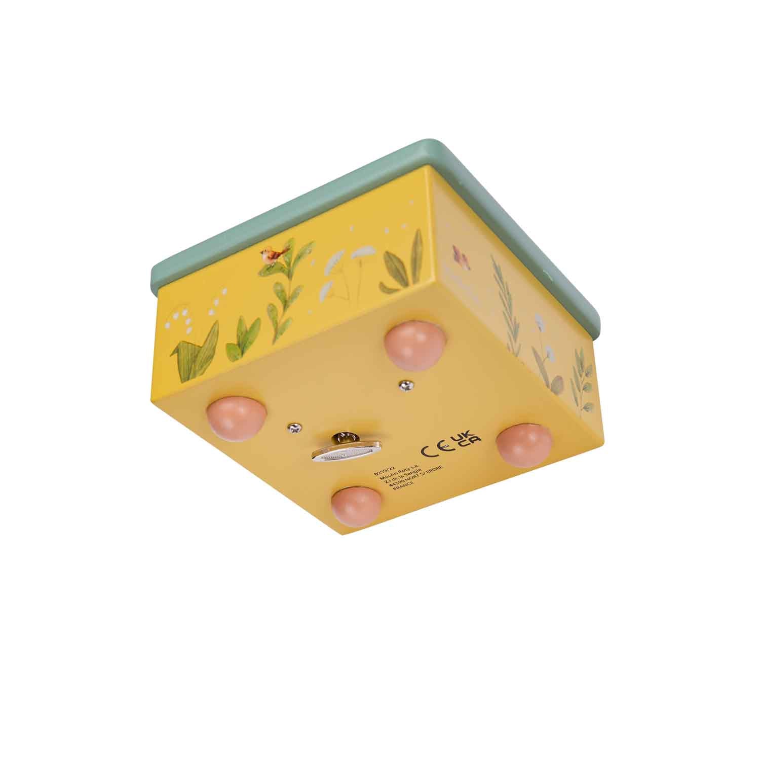 Moulin Roty | Carillon in legno Coniglietto e tartaruga Trois petits lapins