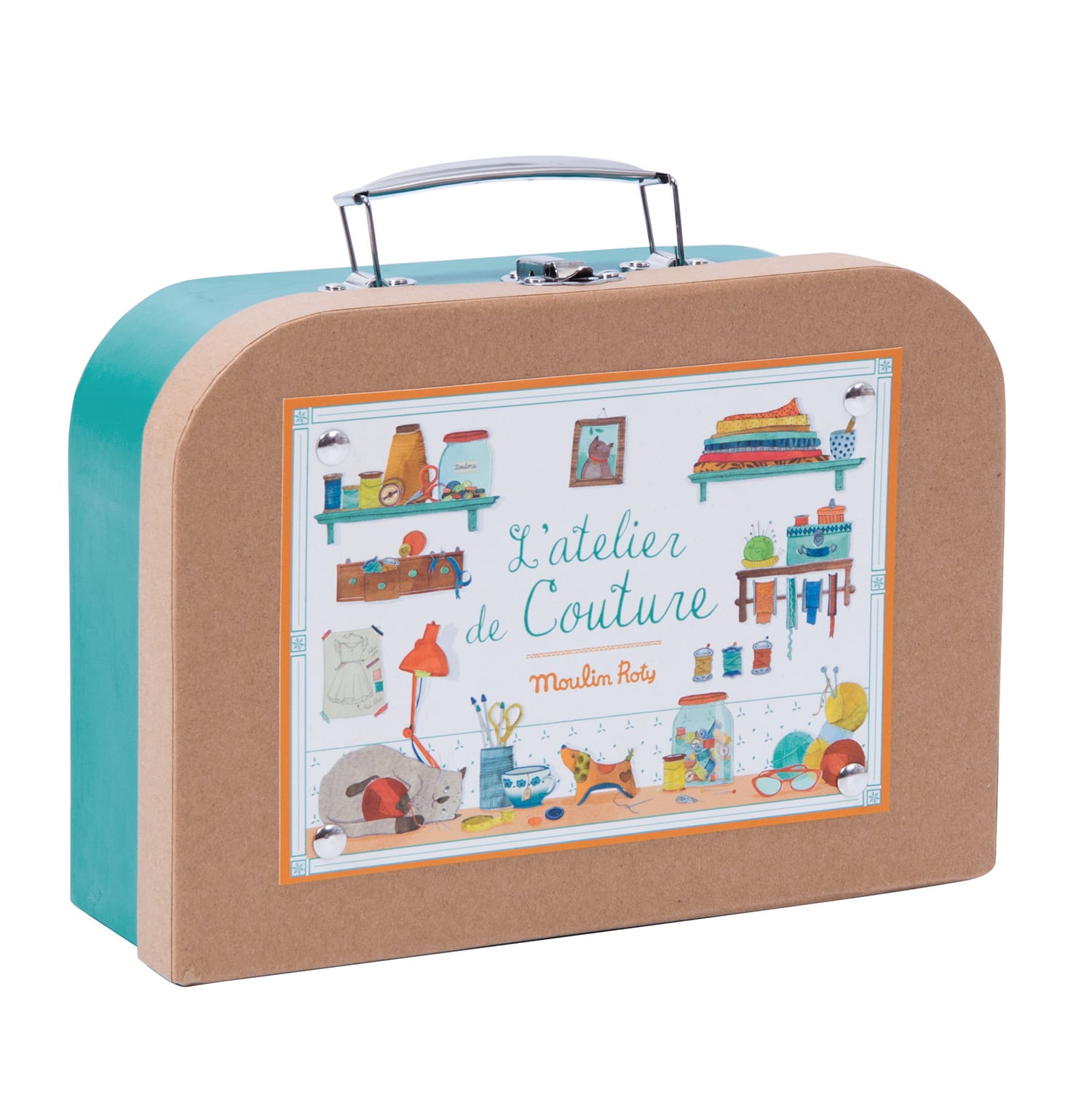 Moulin Roty | Valigetta del Cucito l'Atelier Couture Les Jouets d'Hier 710404