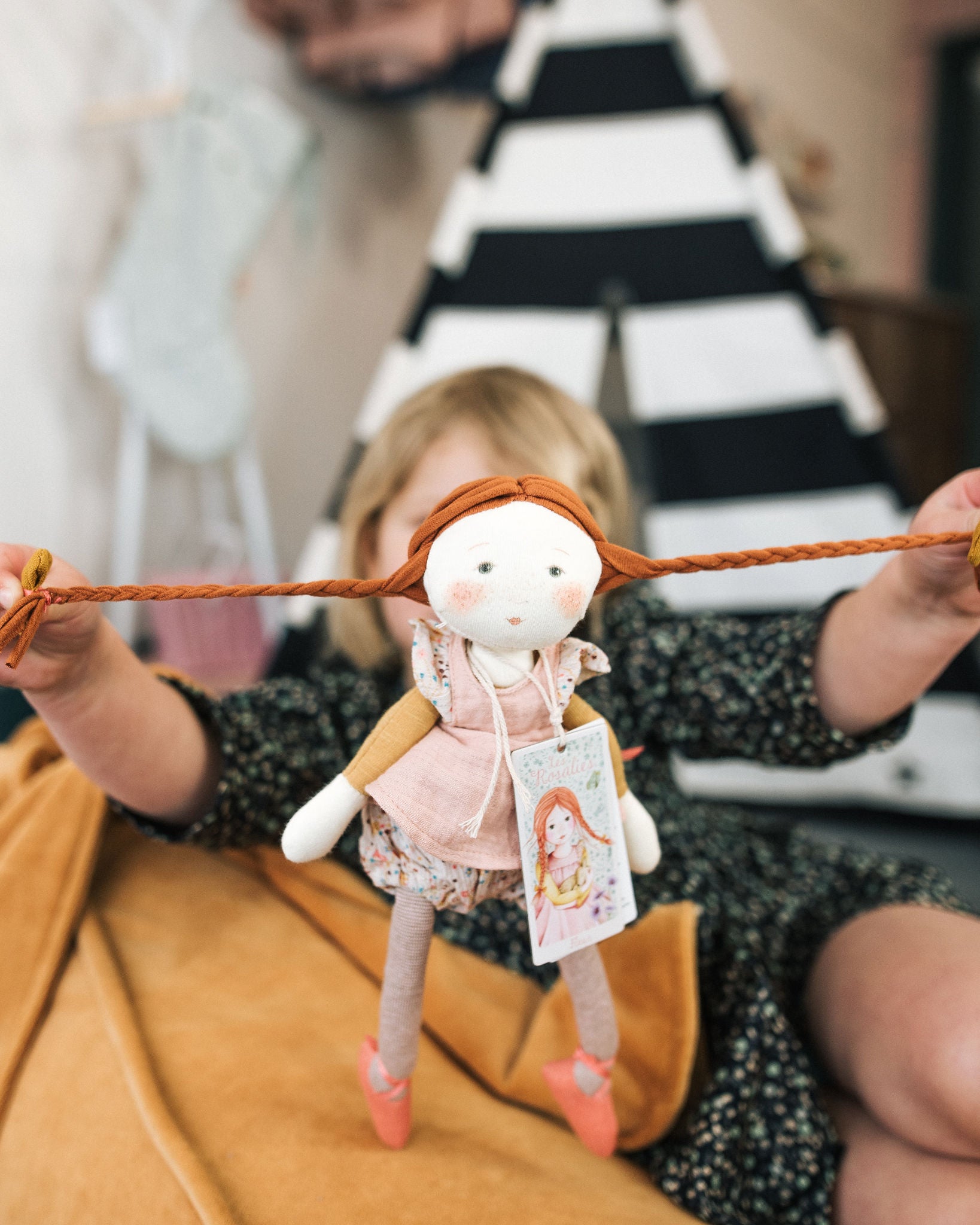 Small Fleur fabric doll