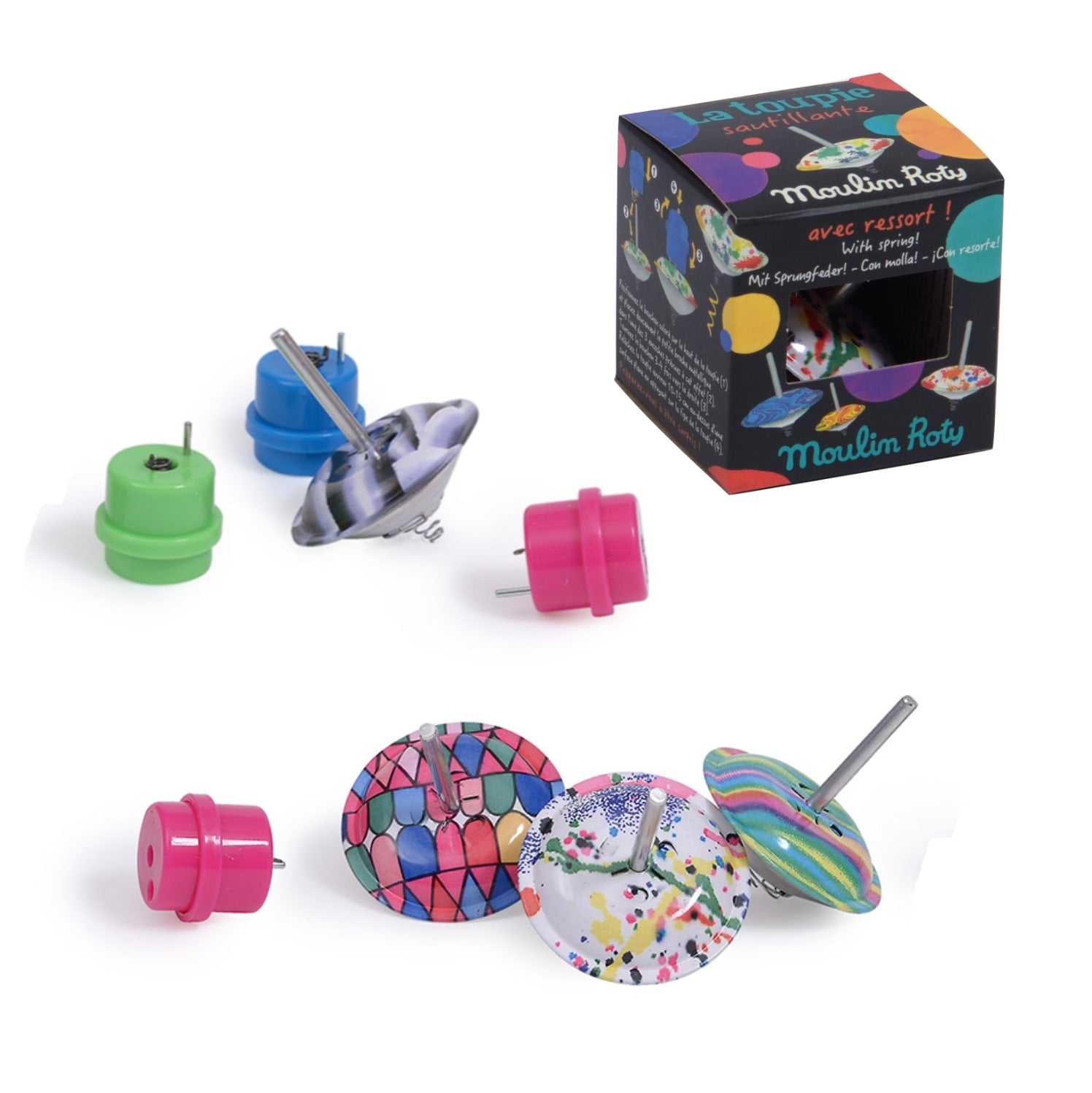 Spring Loaded Spin Moulin Roty | Spring-loaded spinning top, Les Petites Merveilles – PIPI ...