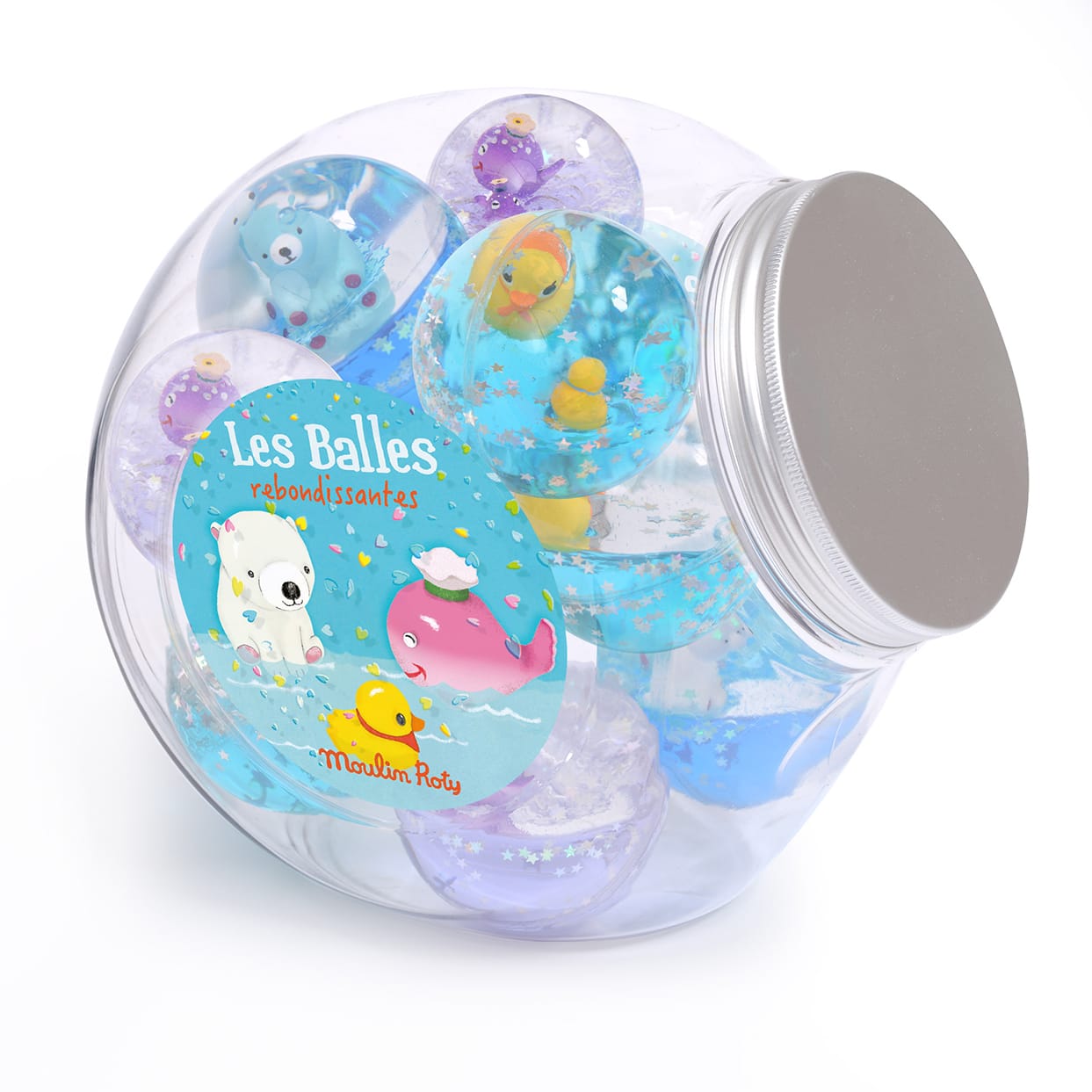 Palla Rimbalzante con Acqua all'interno Papera | Moulin Roty 711149