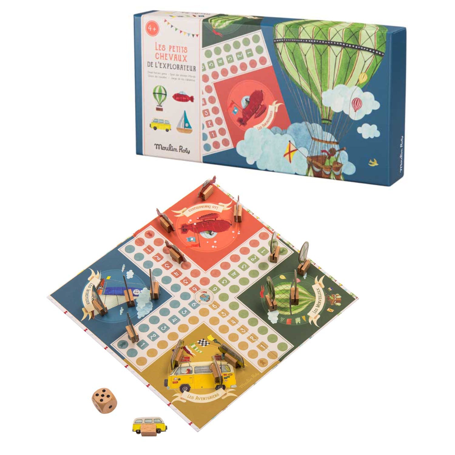 Moulin Roty | Gioco dei Cavallini, Gioco da Tavolo Le Jardin 712422