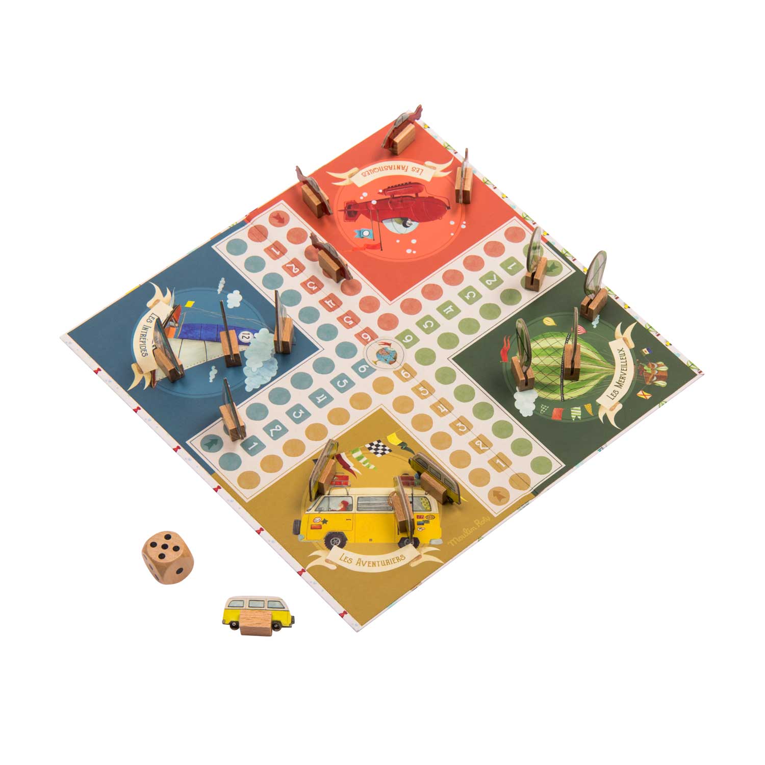 Moulin Roty | Gioco dei Cavallini, Gioco da Tavolo Le Jardin 712422