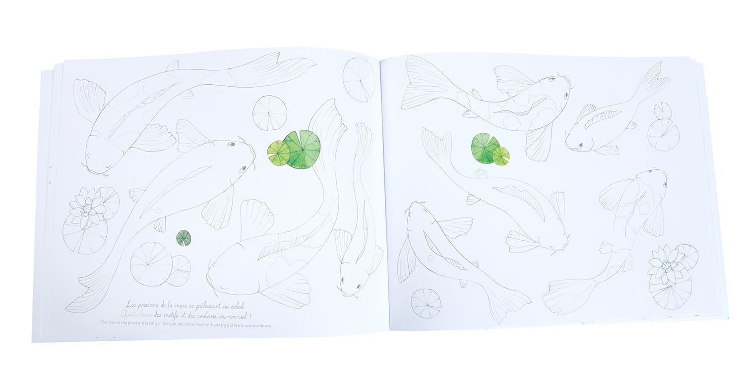 Quaderno da Colorare con Attività Le Jardin | Moulin Roty 712601 La Natura