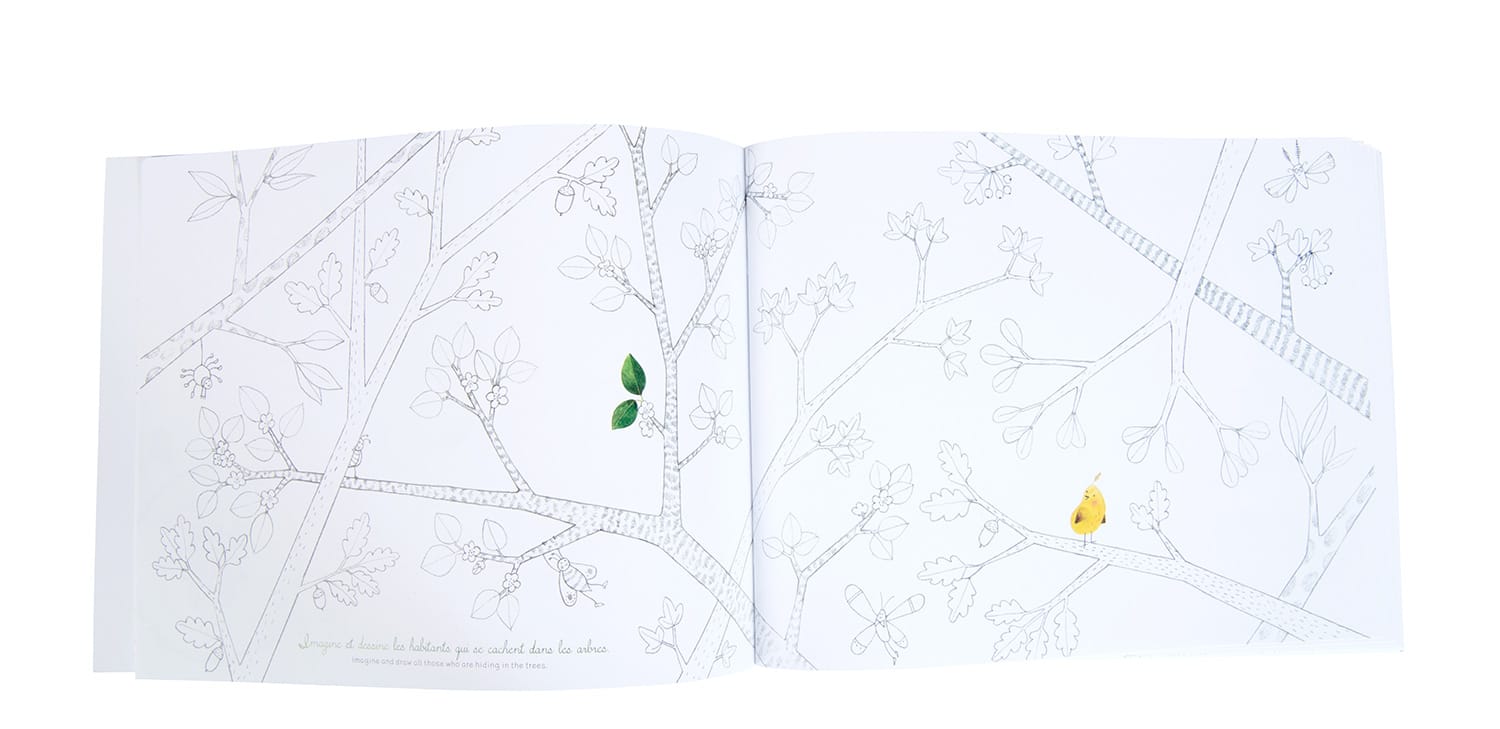 Quaderno da Colorare con Attività Le Jardin | Moulin Roty 712601 La Natura
