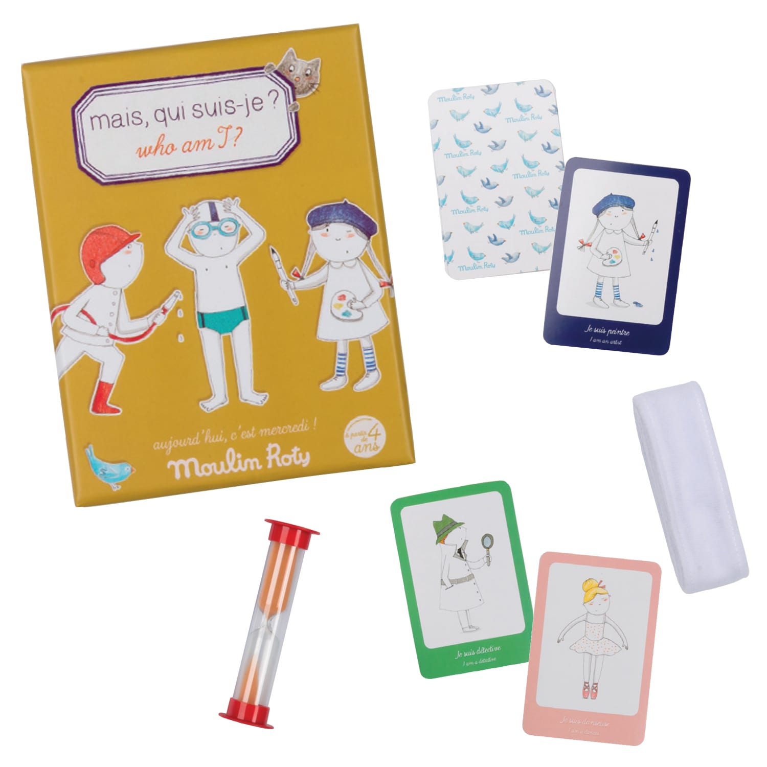Moulin Roty | Gioco Chi sono? 4 anni+ Aujourd'hui c'est Mercredi