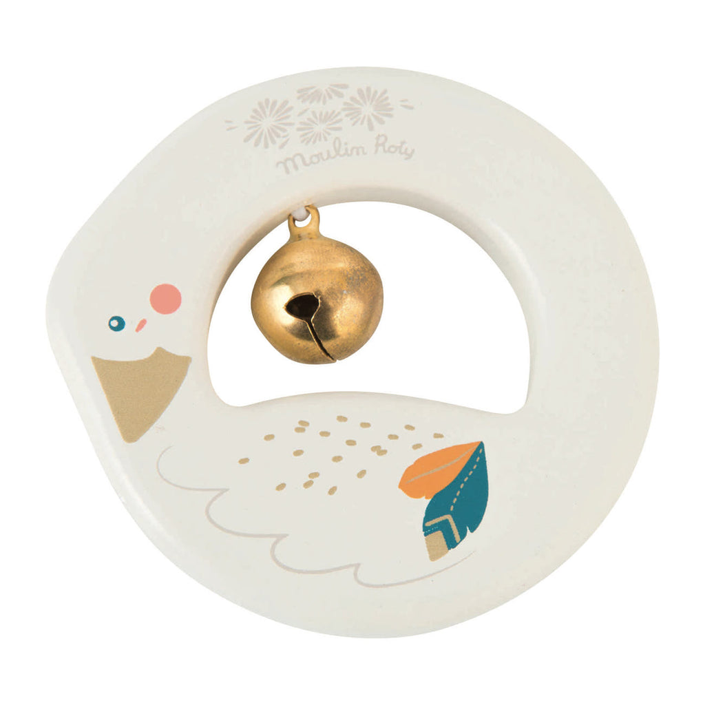 Moulin Roty | Oca in Legno con Anelli, 9cm Le Voyage d'Olga