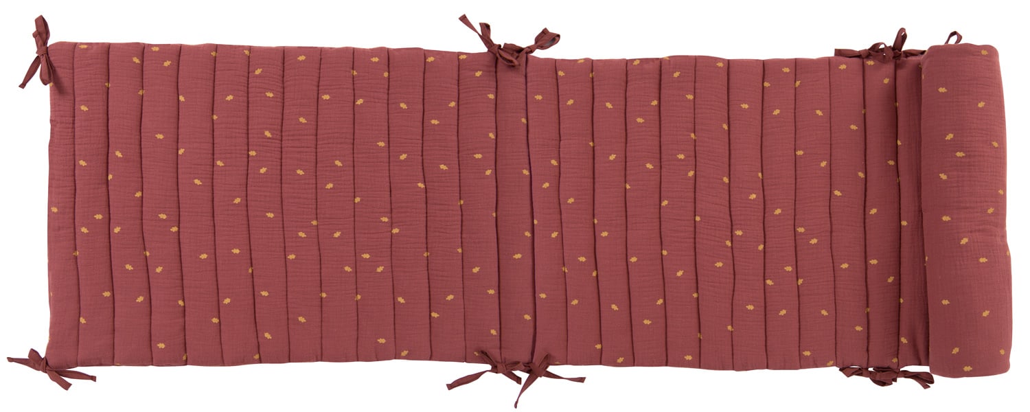 Paracolpi Culla Lettino in Cotone Bio Terracotta | Moulin Roty 715090