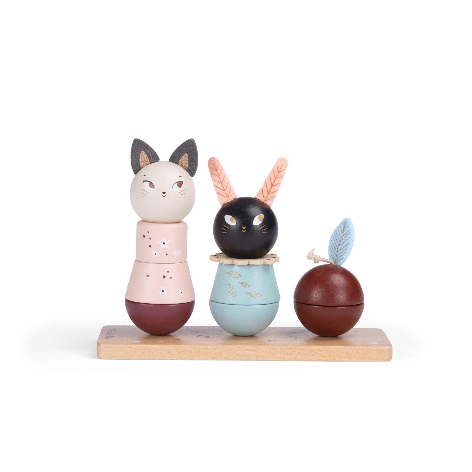 Moulin Roty | Animali da impilare in legno, Après la Pluie